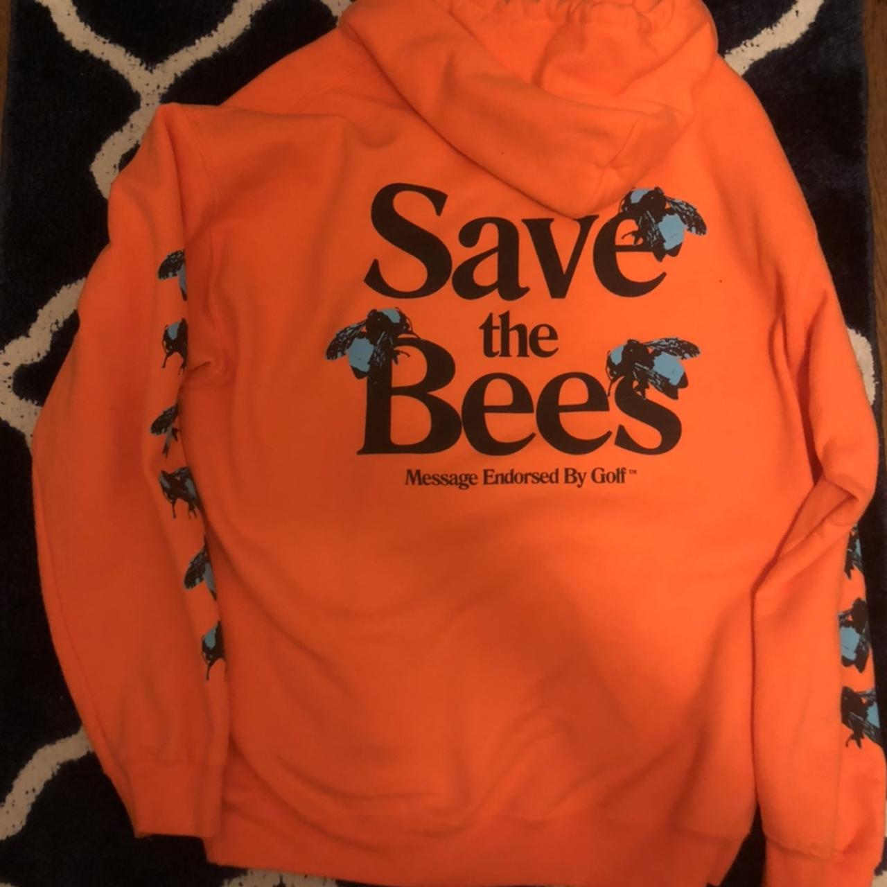 *RARE* GOLF SAVE THE BEES hoodie in orange. Size... - Depop