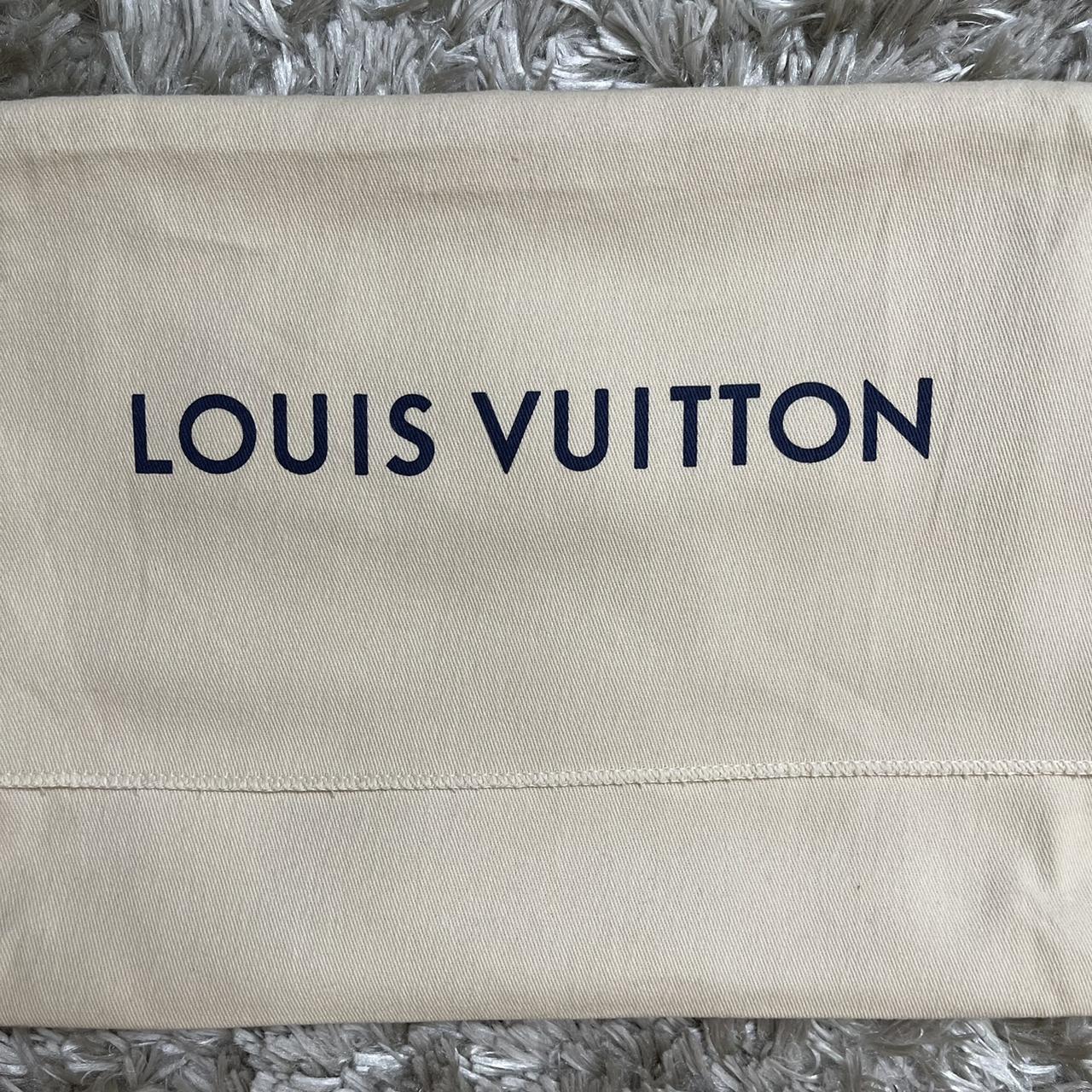 Handmade denim jacket with Louis Vuitton dustbag. - Depop