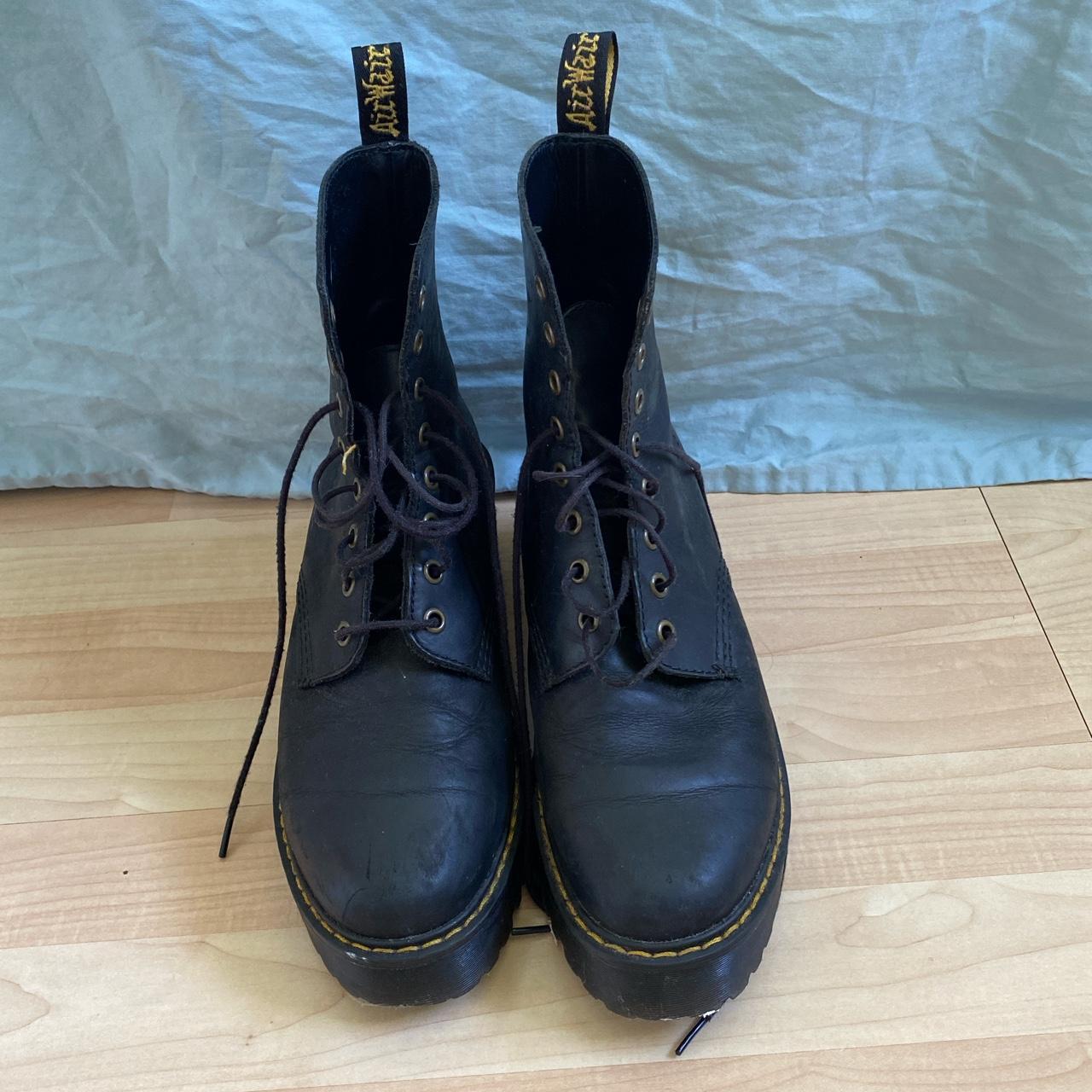 Dr. Martens platform combat boots. Love these... - Depop