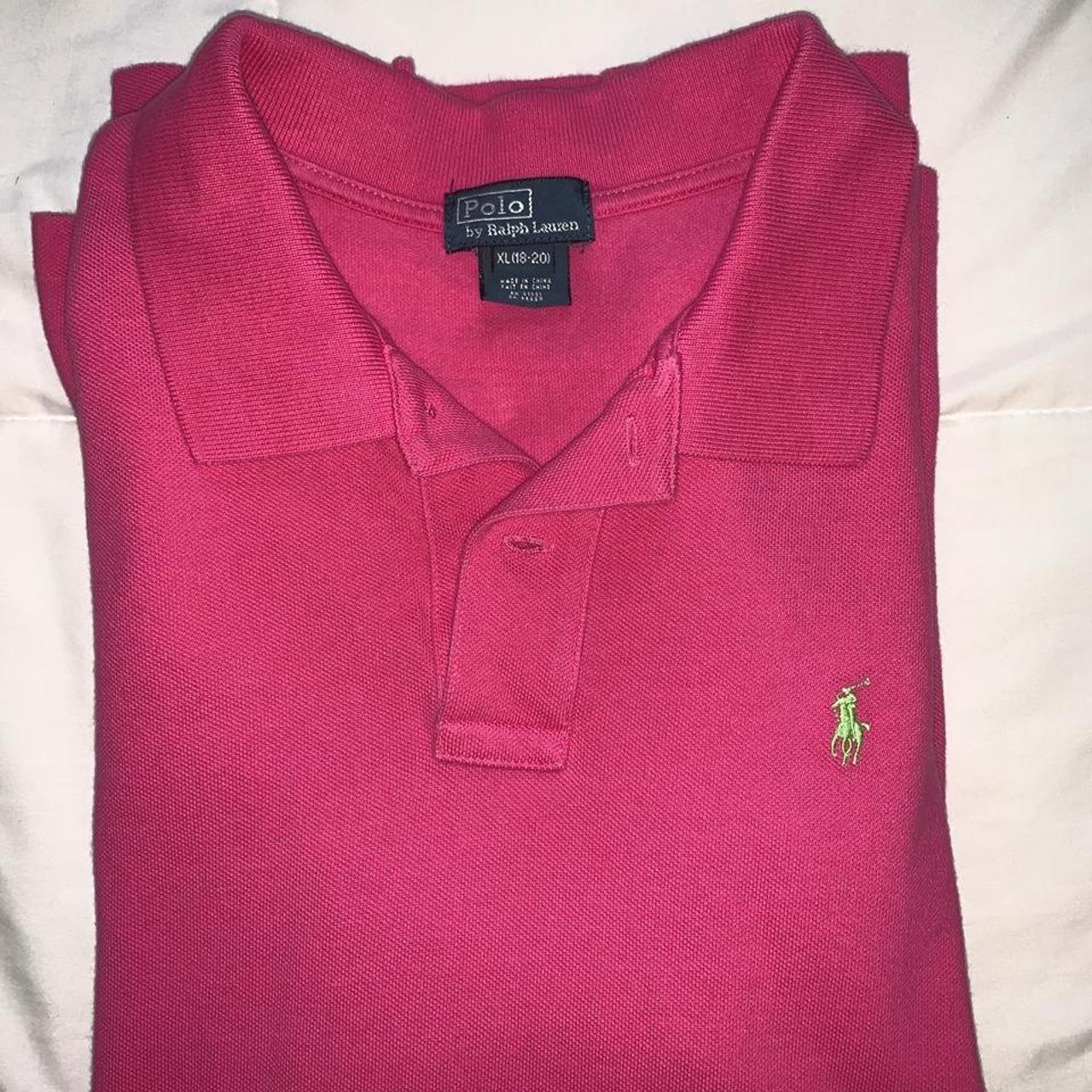 Classy and vibrant pink POLO Ralph Lauren Polo. Fits... - Depop