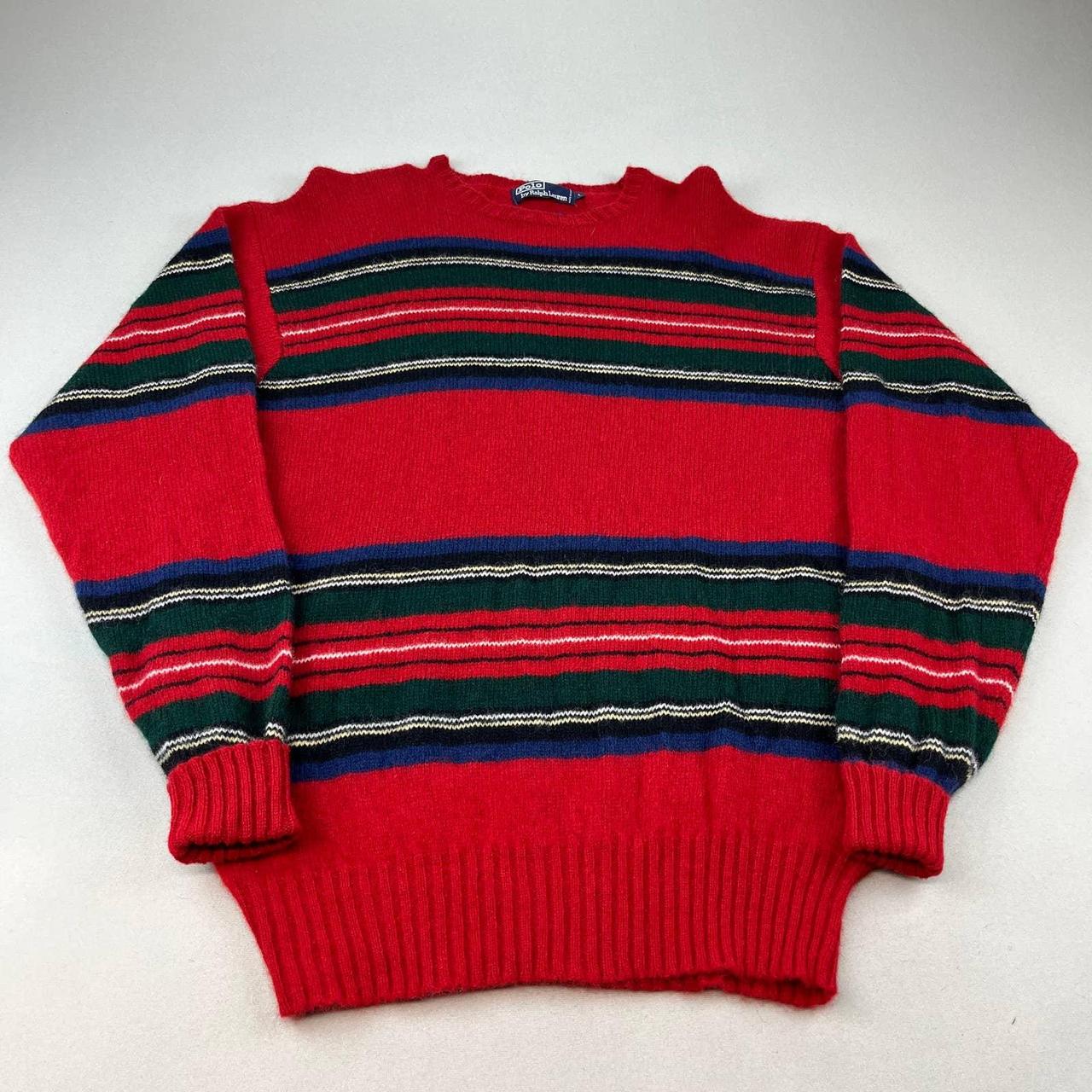 Vintage Polo Ralph Lauren Lambswool Knit Sweater... - Depop