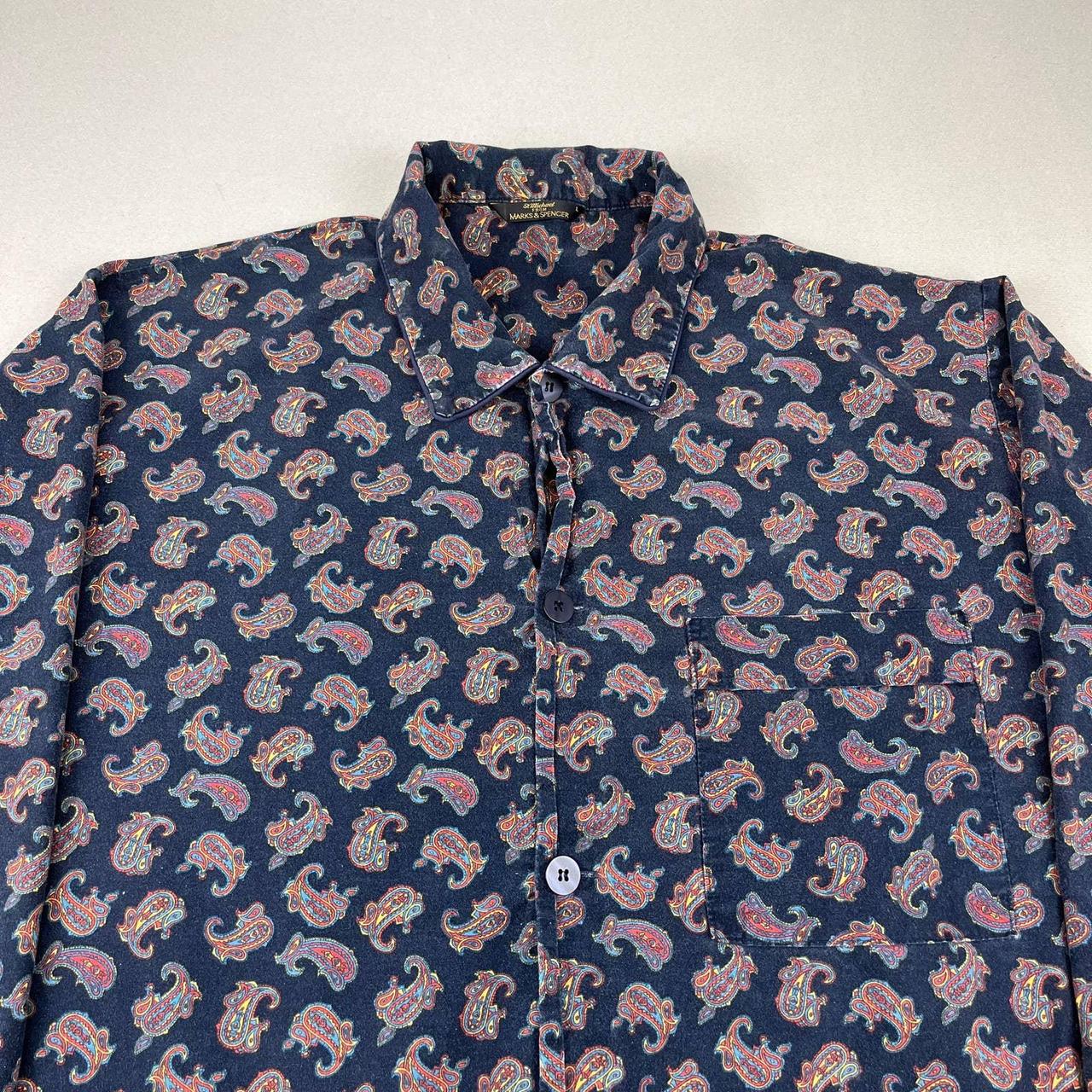 Vintage 90s St Michael Marks & Spencer Paisley... - Depop