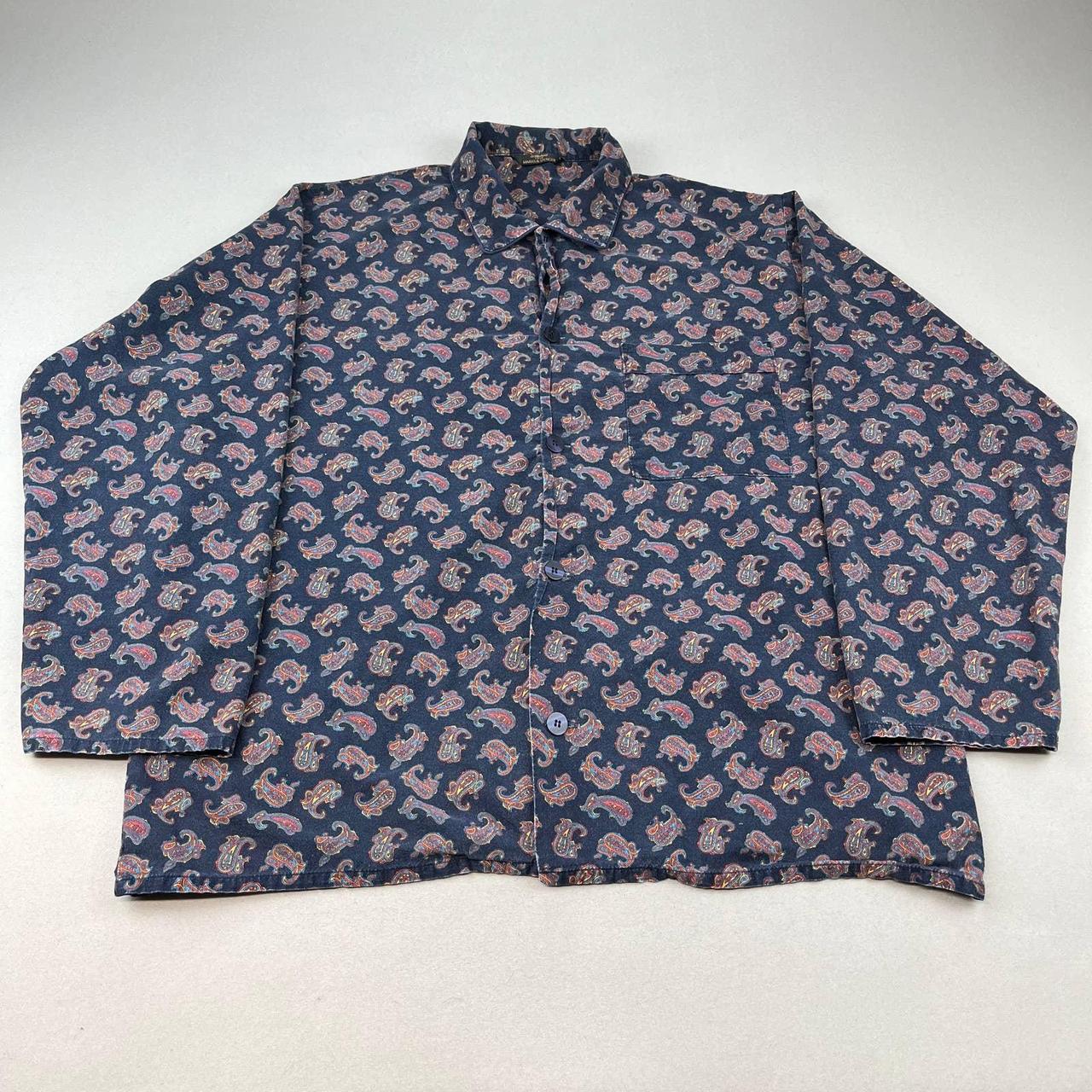 Vintage 90s St Michael Marks & Spencer Paisley... - Depop