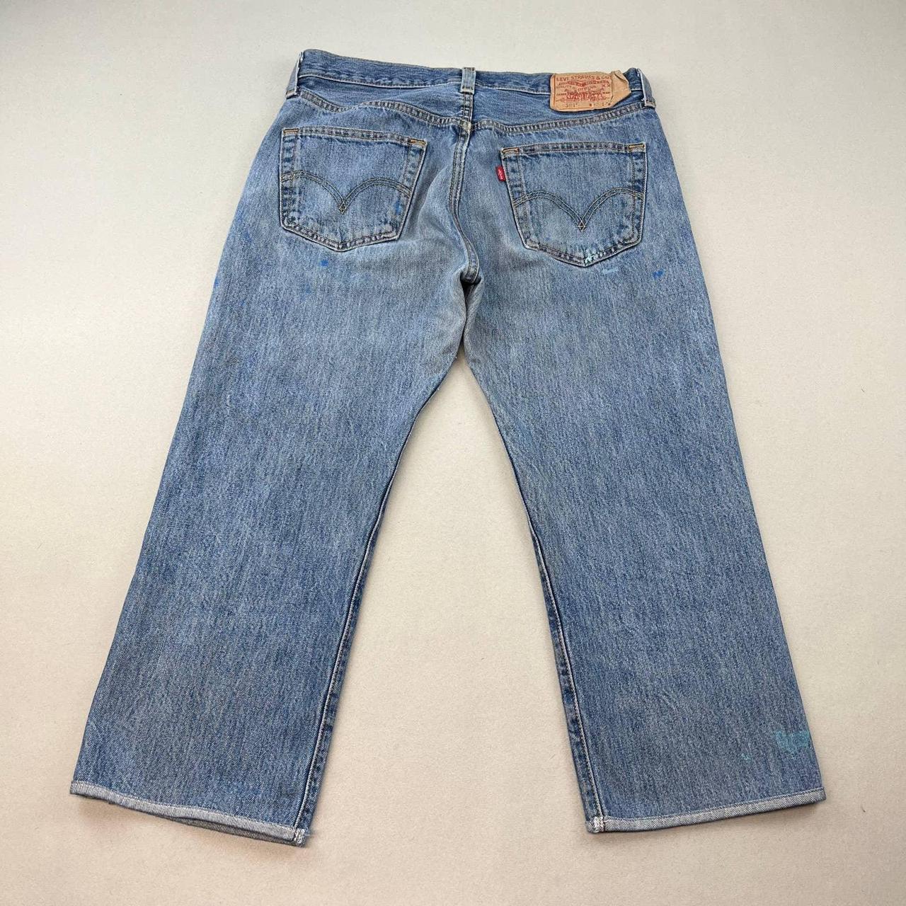 Levis 501 Original Fit Blue Denim Jeans Mens 33... - Depop