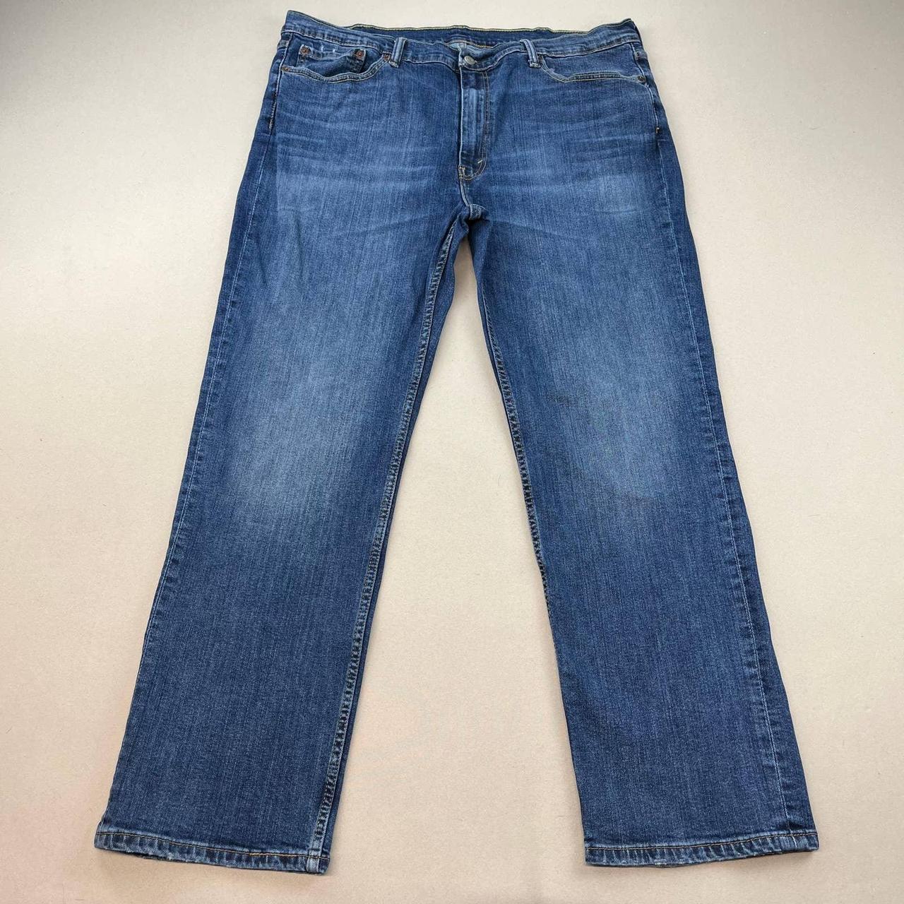 Levis 514 Straight Fit Blue Denim Jeans Mens 40x30... - Depop