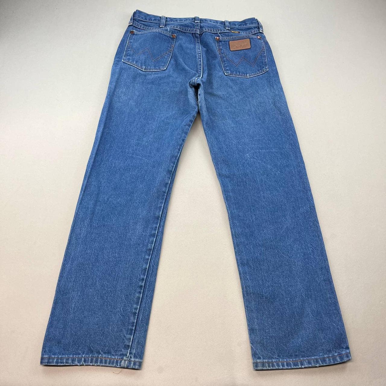 Vintage Wrangler Cowboy Cut Jeans Mens 34x30 Blue... - Depop