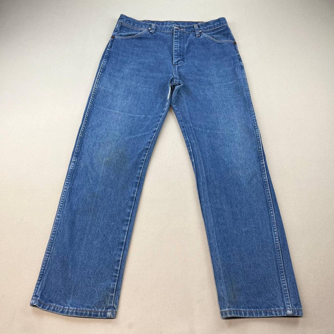 Vintage Wrangler Cowboy Cut Jeans Mens 34x30 Blue... - Depop