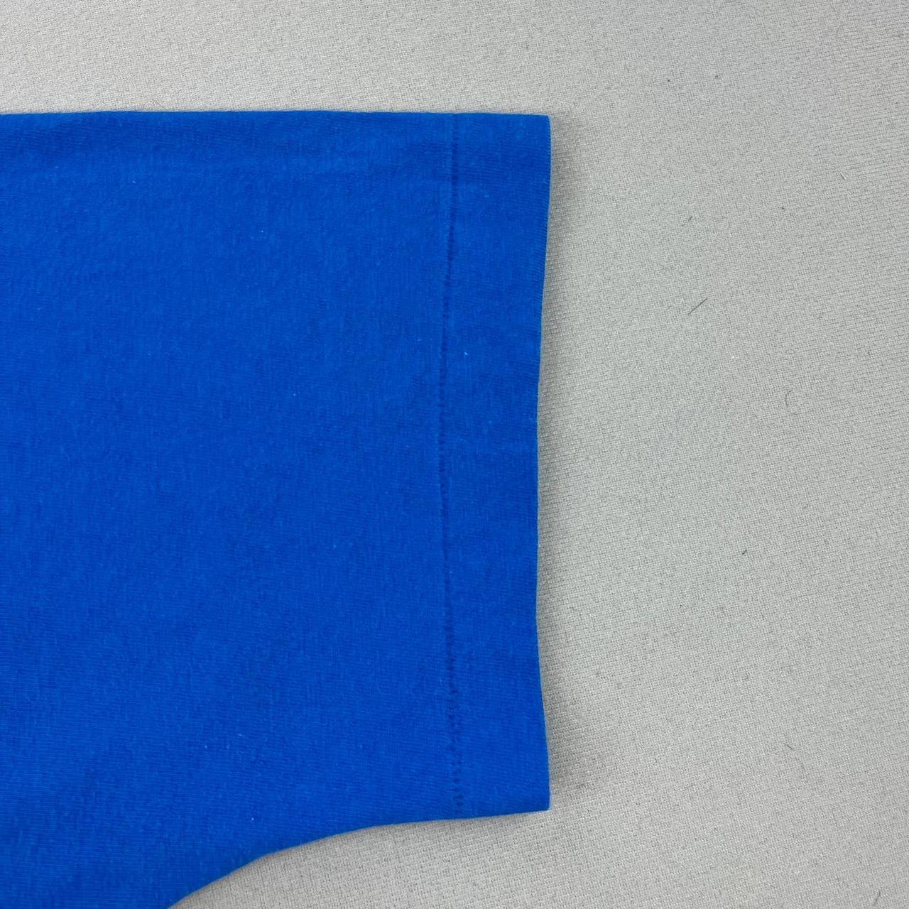 Vintage Blue Pocket T-Shirt Adult Large Blank... - Depop