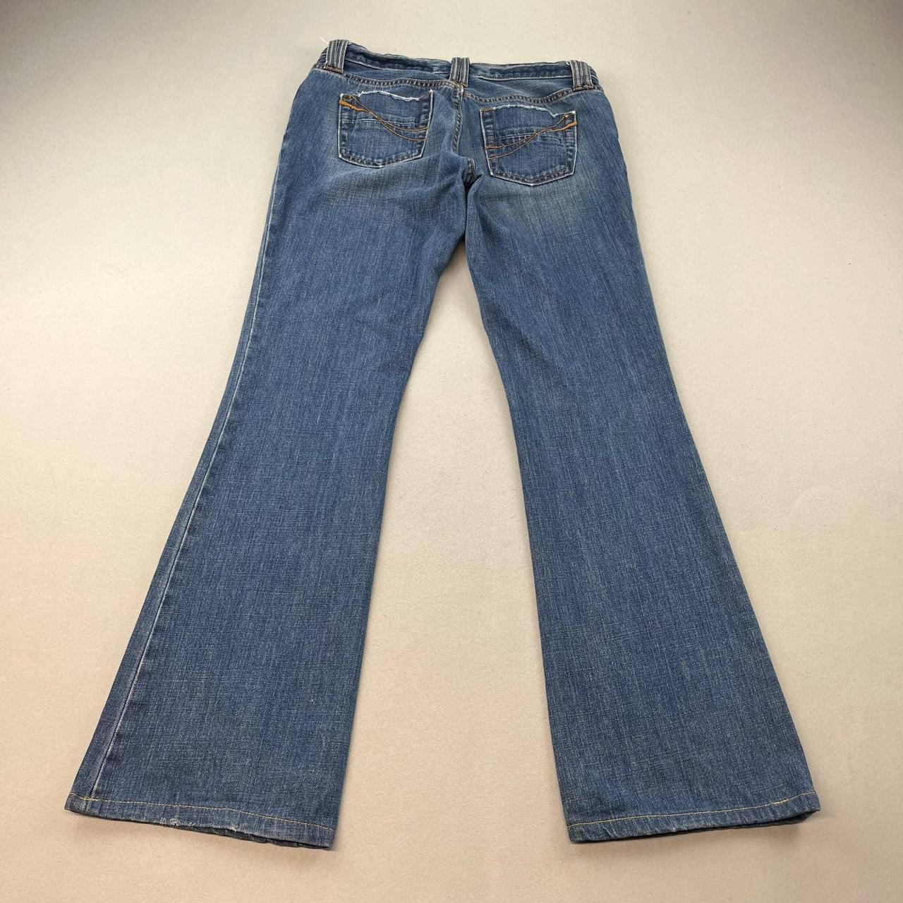 Vintage GAP Flare Jeans Womens 4 Blue Denim Low Rise... - Depop