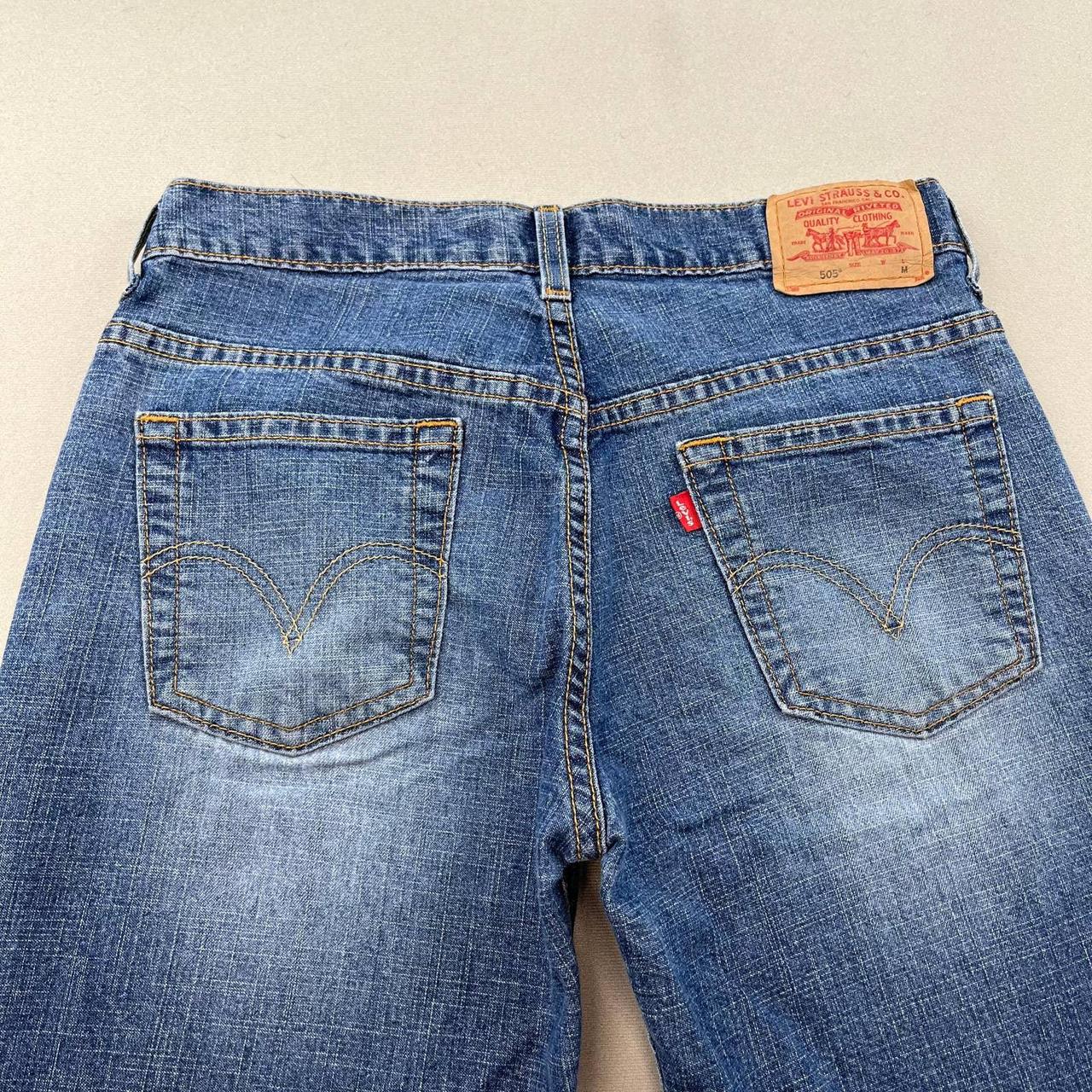 Vintage Levis 505 Jeans Womens 6 Blue Denim Nouveau... - Depop