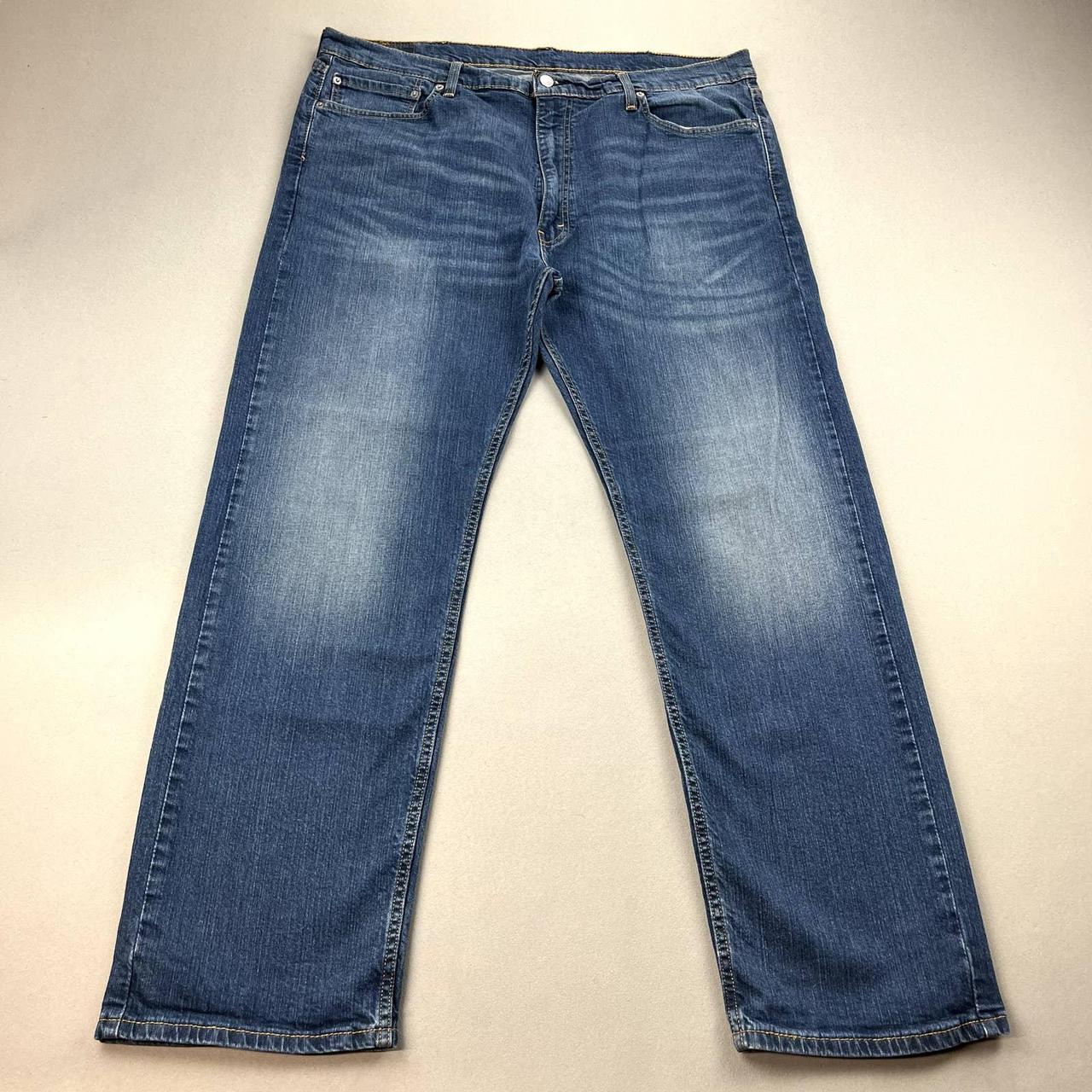 Levis 505 Jeans Mens 42x32 Blue Denim Regular Fit... - Depop