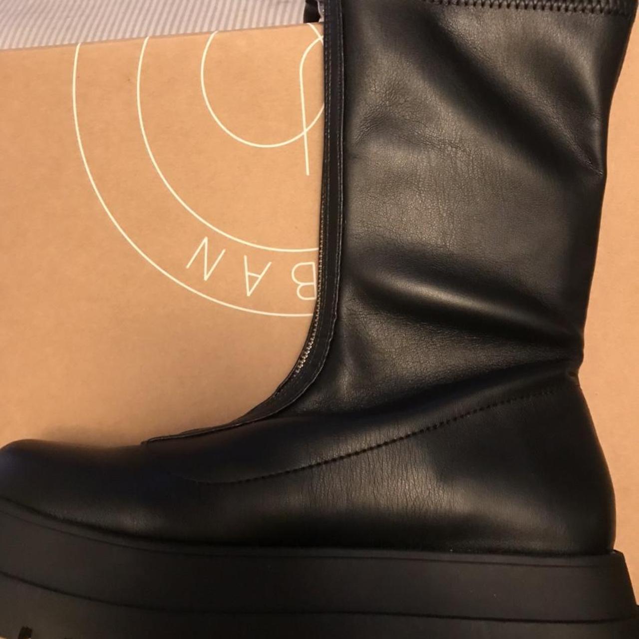 black zola zip up boots. never been worn before - Depop
