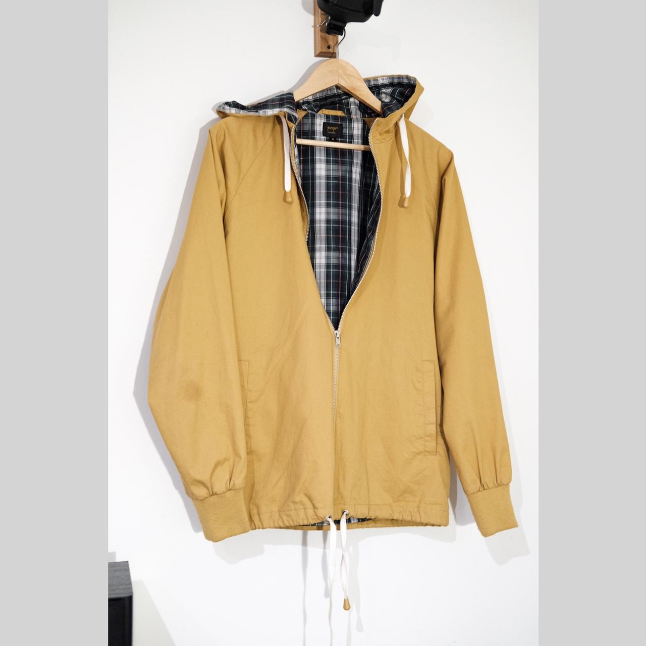 Pop Boutique England Hooded Mustard Windbreaker