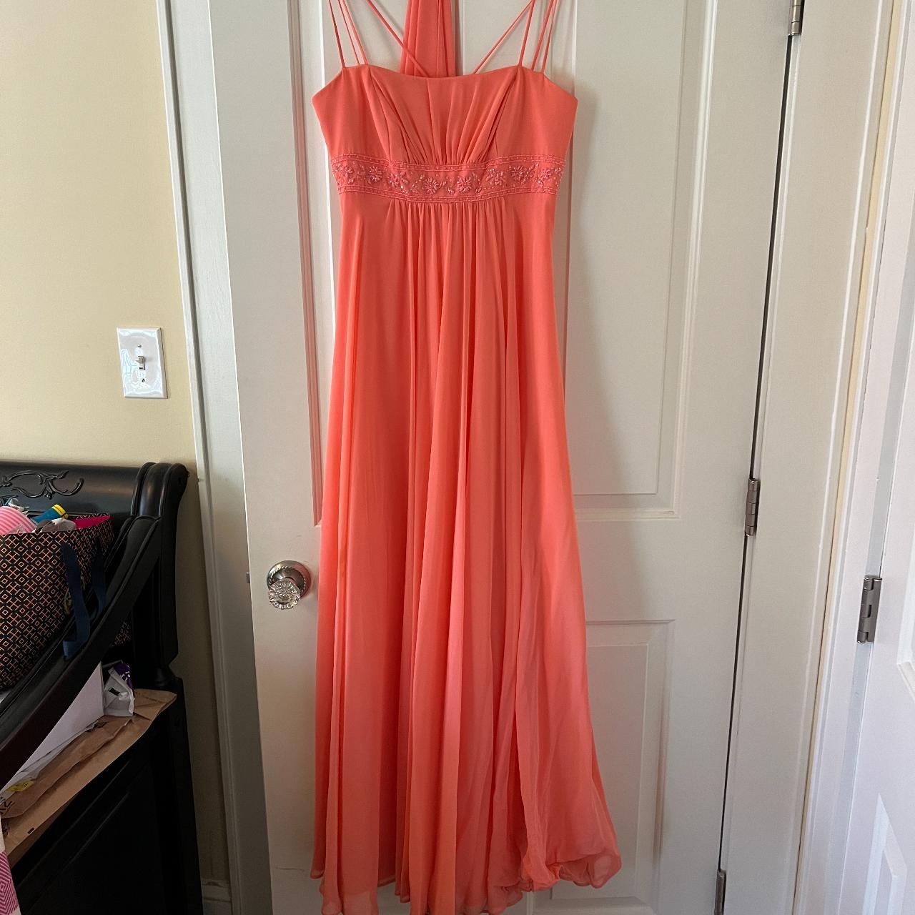 Coral bridesmaid dresses david's on sale bridal