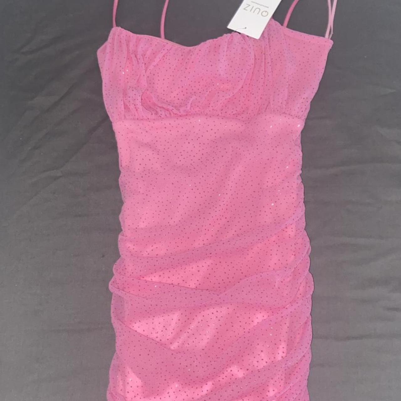 Quiz Women's Pink Dress Depop