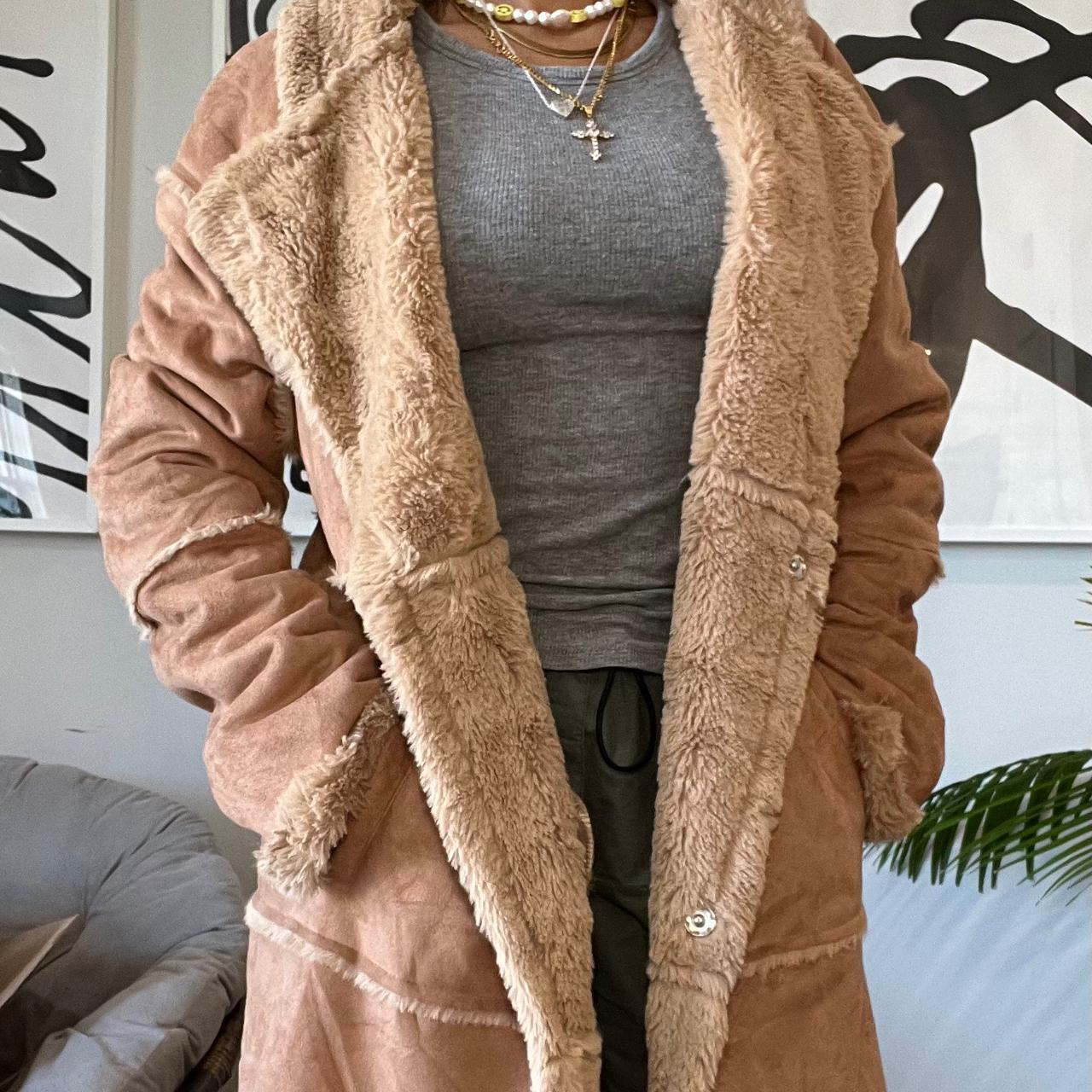 Mens Teddy Coats Boohoo Boxy Stitch Detail Melton Varsity Jacket