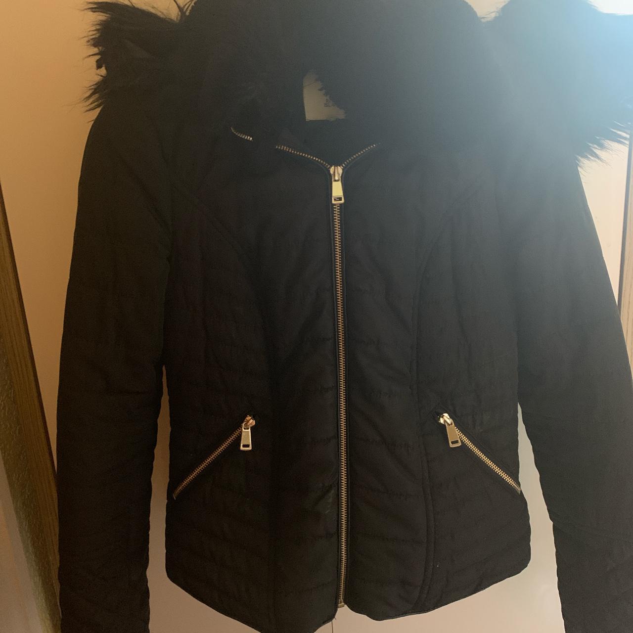 River island winter coat🖤 Few signs of wear as shown... - Depop