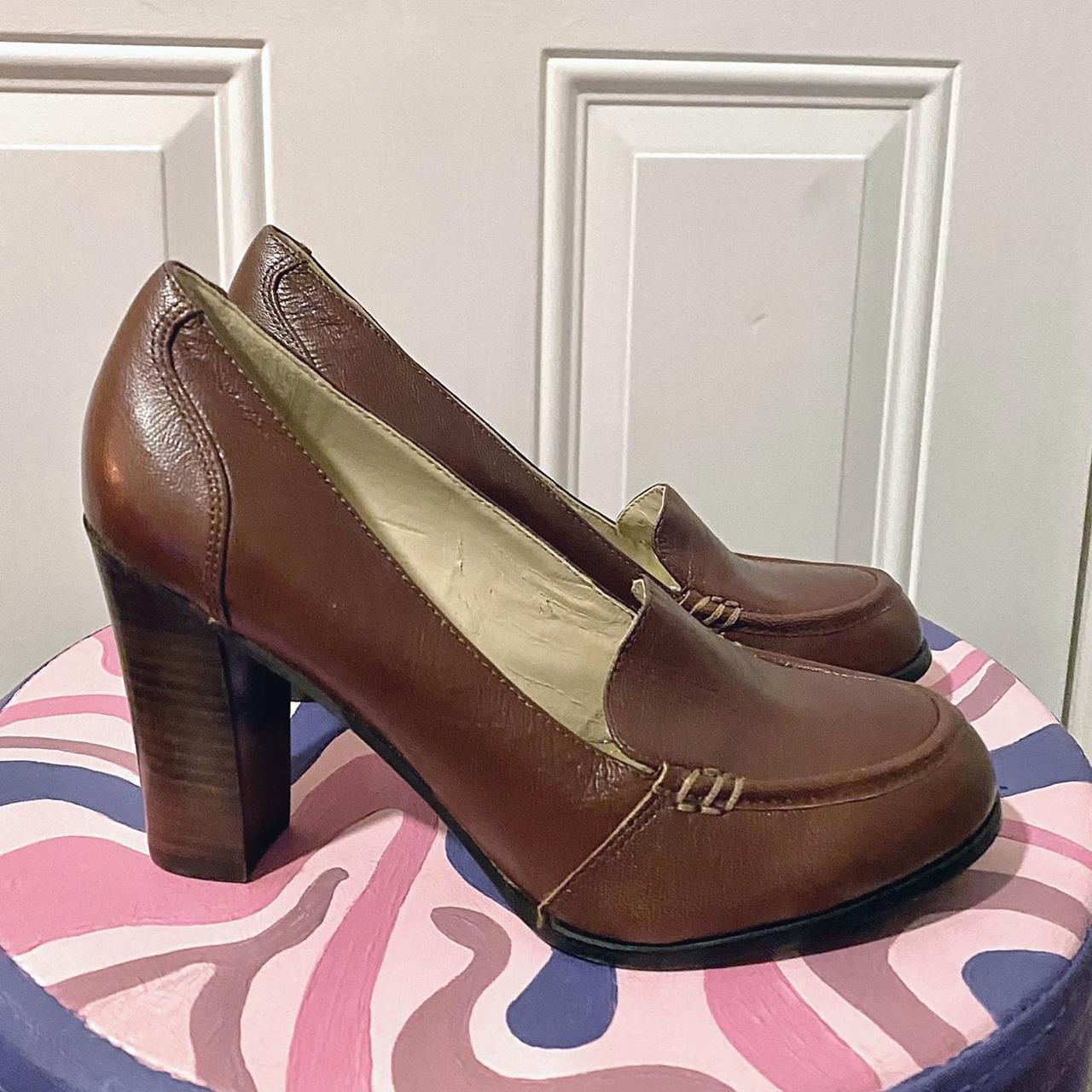 platform loafers brown