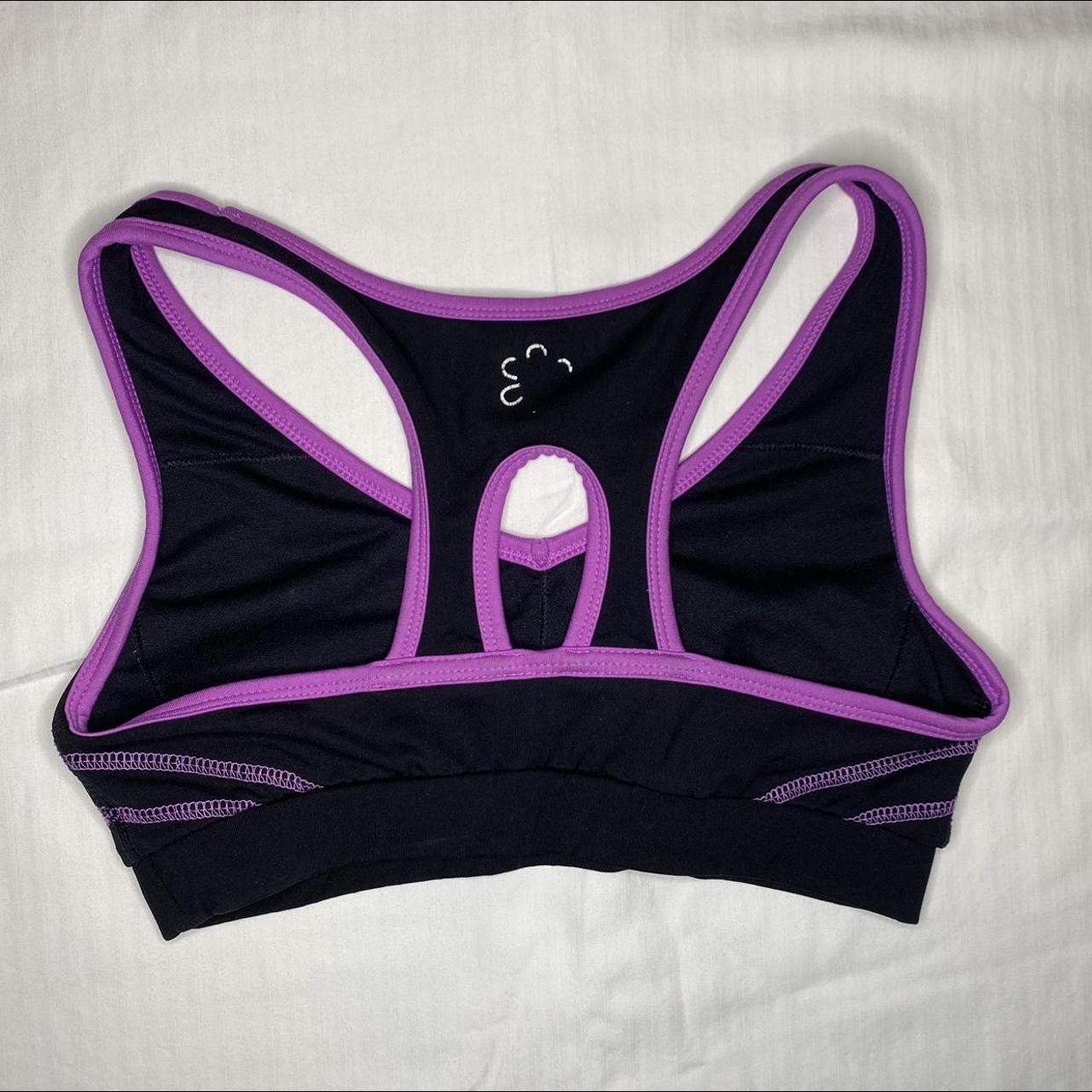 Old Navy Black/Lilac Size Small Sports Bra