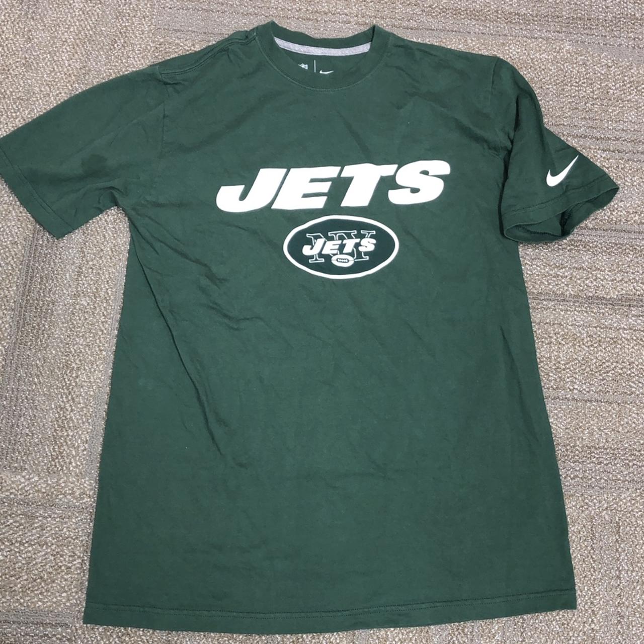 Large Green Nike NY Jets tee 🛩 Shirt is in decent... - Depop