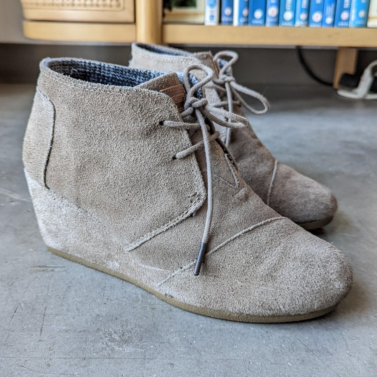 toms metallic booties