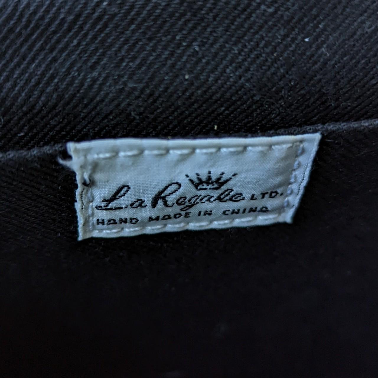 La Regale Ltd. Fabric Vintage Black Fabric Purse