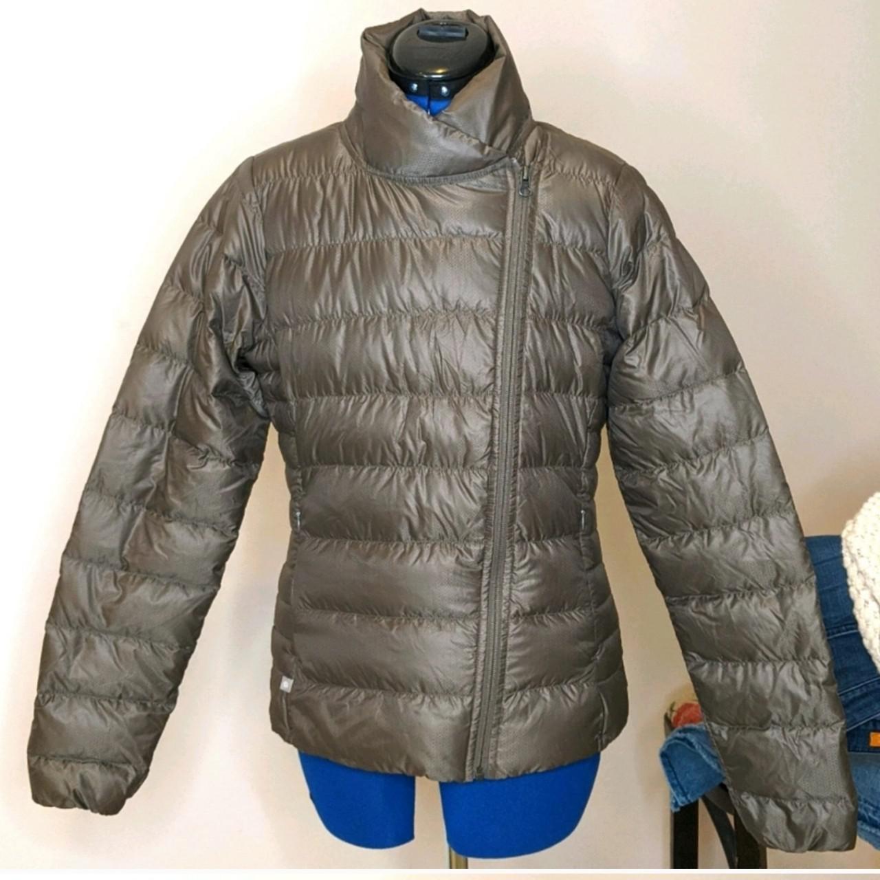 athleta metallic down jacket