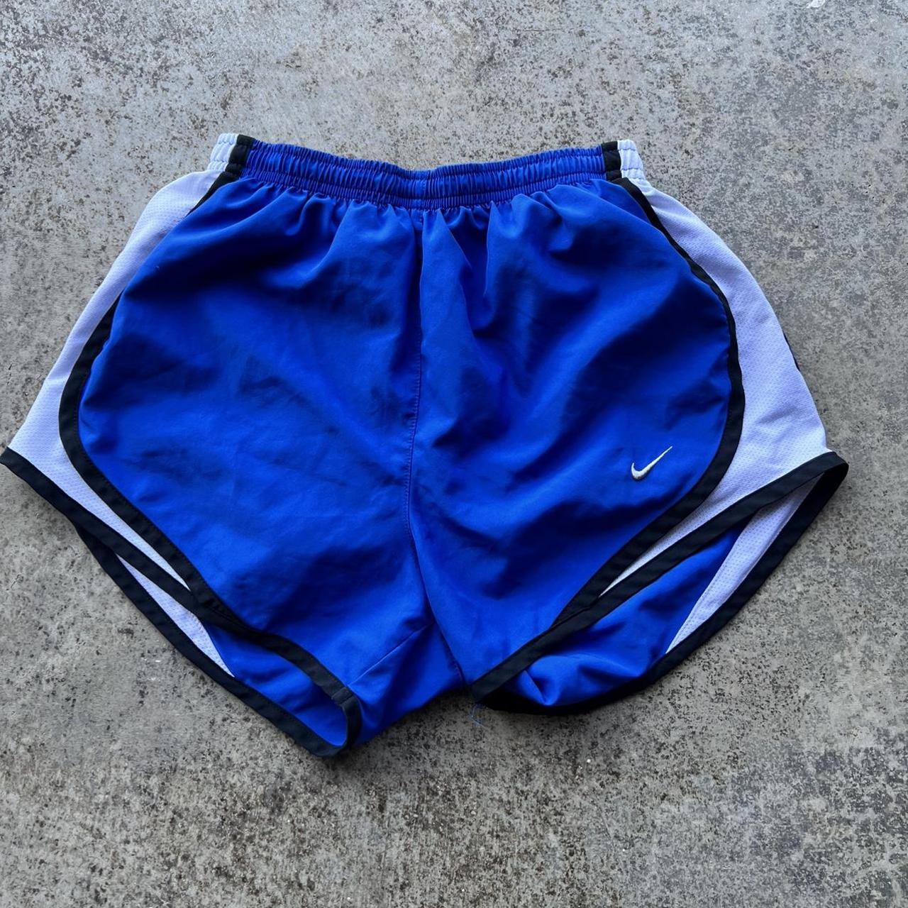 womens nike blue shorts