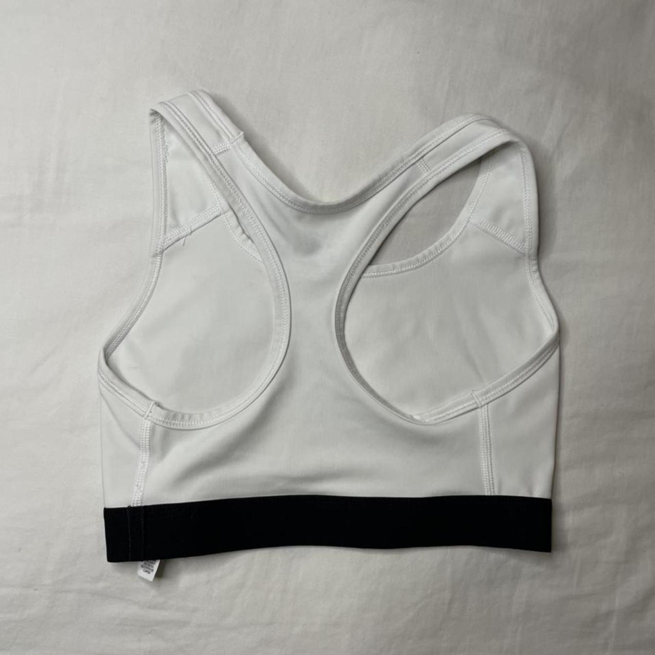 womens white nike sports bra