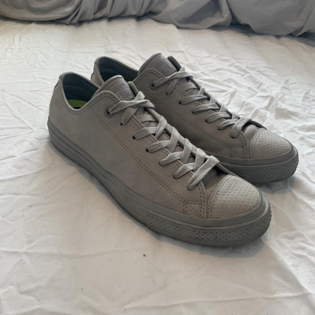 Converse All Star Low “grey spots” UK 9 Used... - Depop