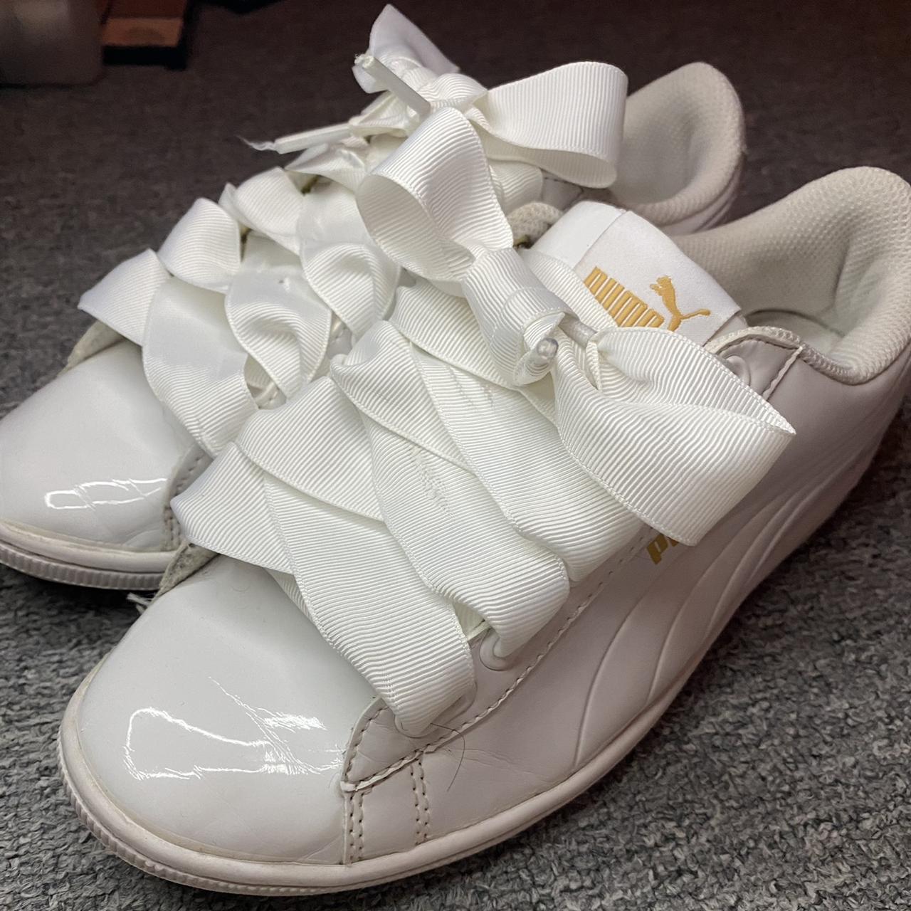 puma vikky ribbon trainers