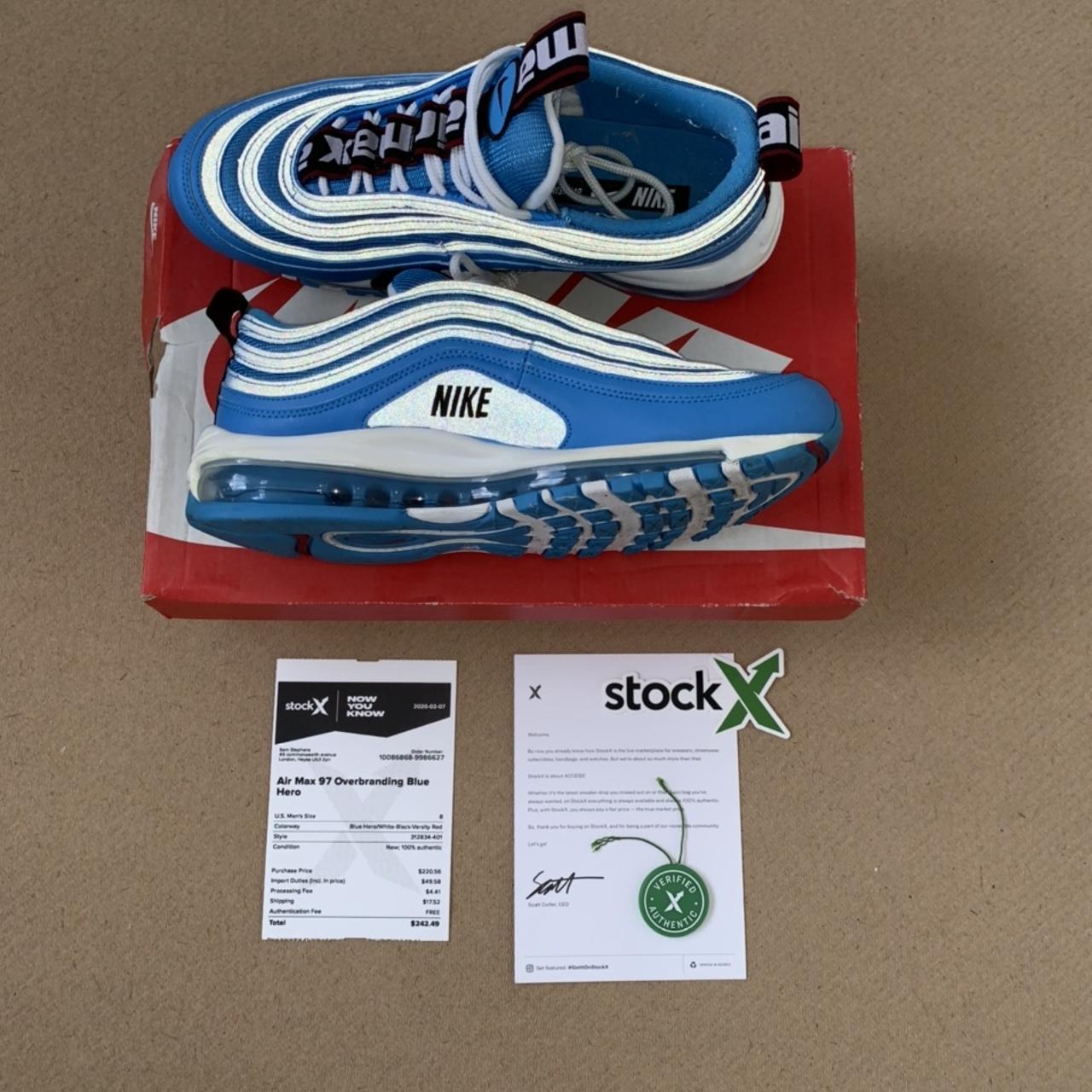 Men s size 7 Nike air max 97s blue hero edition Real Depop