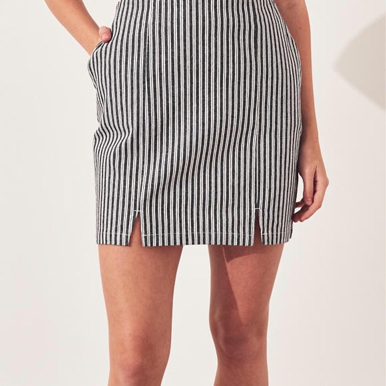 hollister striped skirt