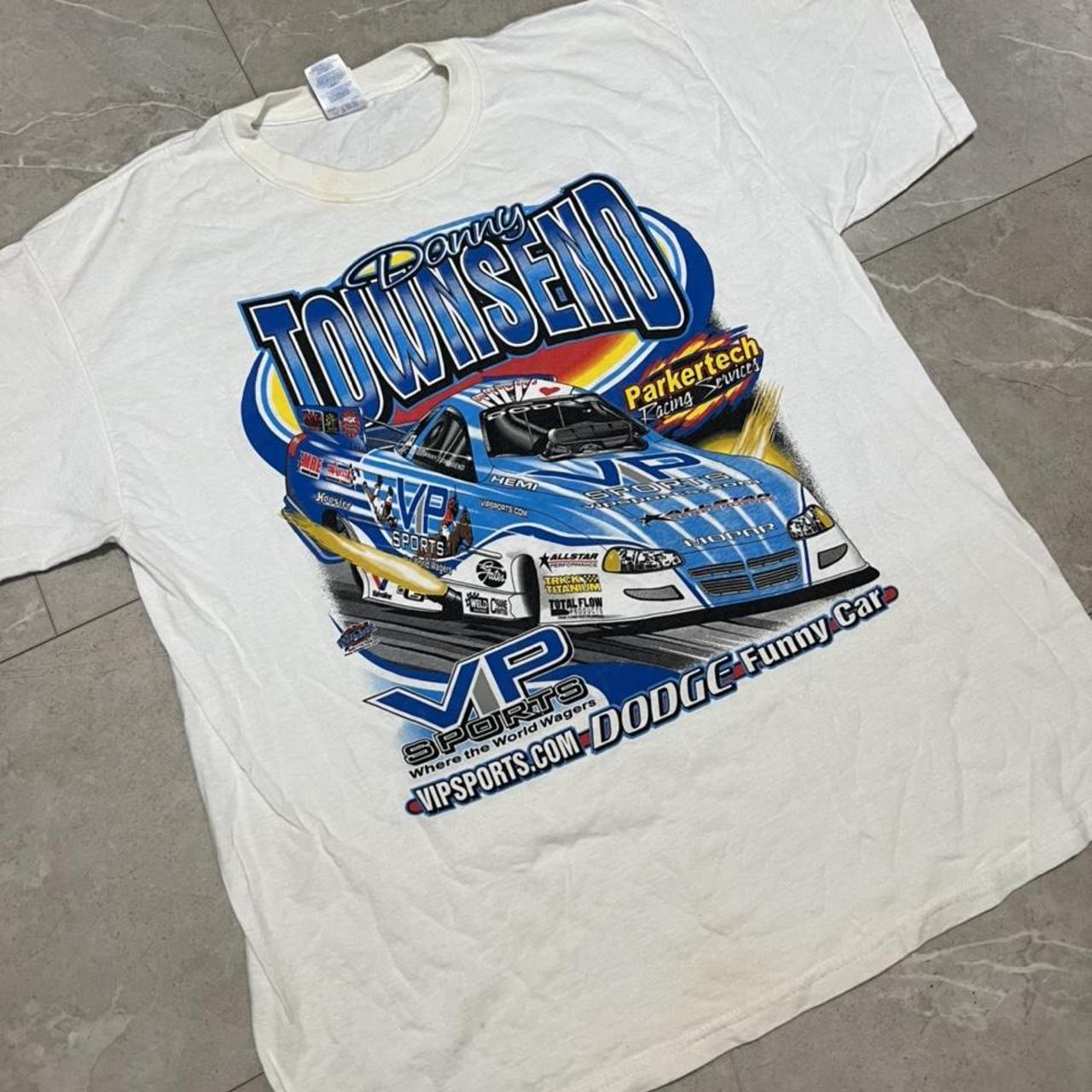 Vintage 90’s Danny Townsend racing graphic print... - Depop