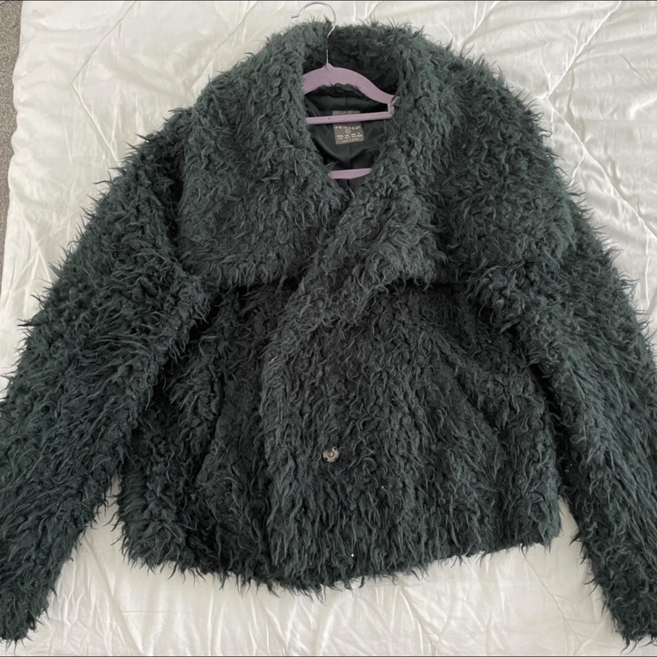 Primark Women's Green Coat Depop