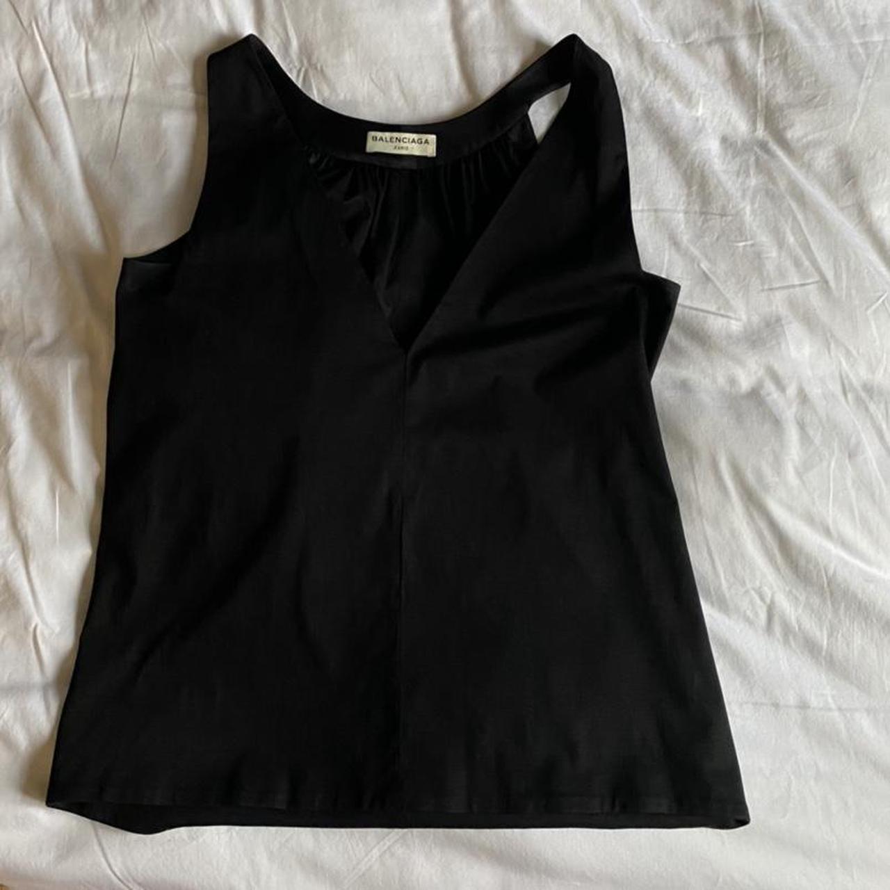 Simple and elegant vintage deep V neck Balenciaga... - Depop