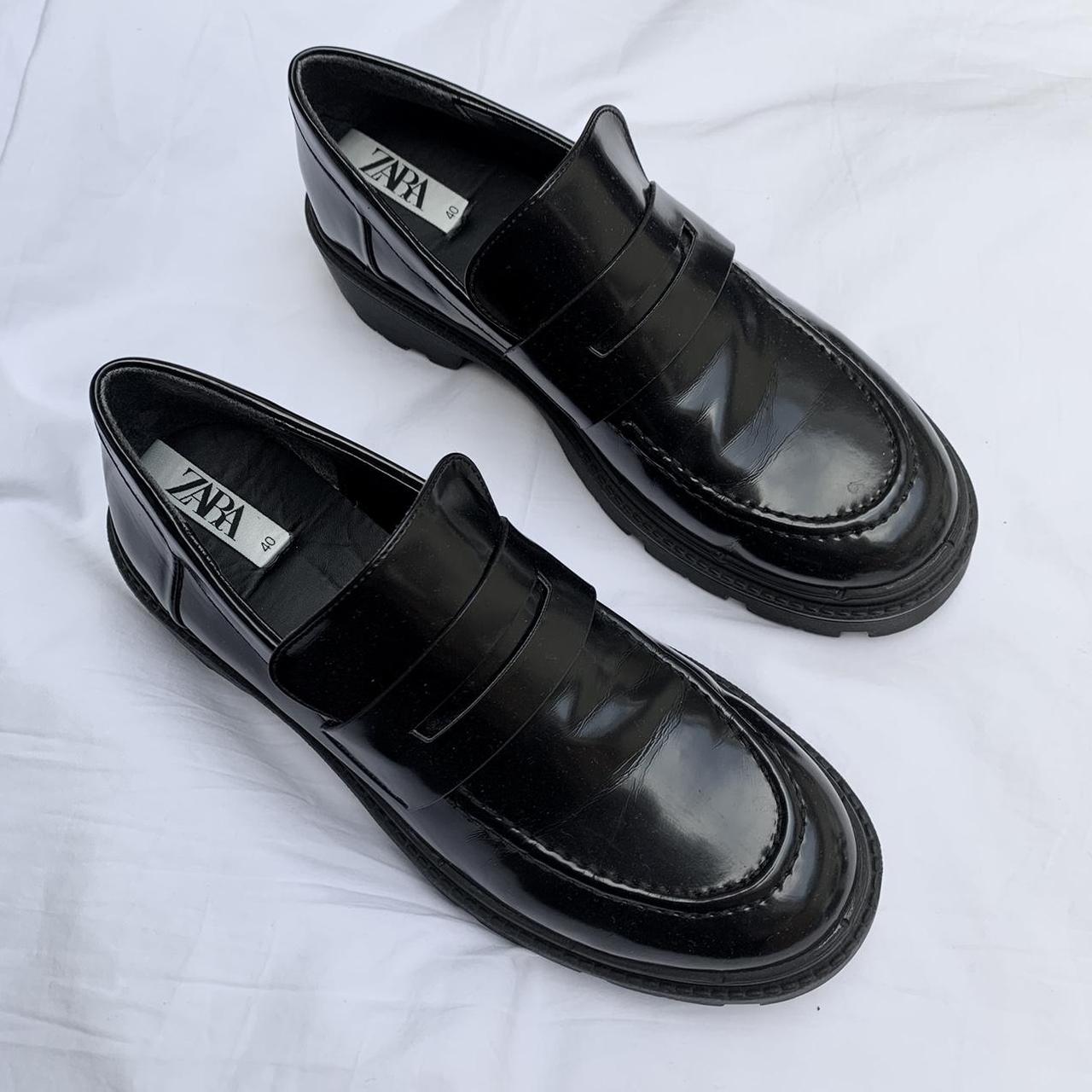 track sole loafers zara