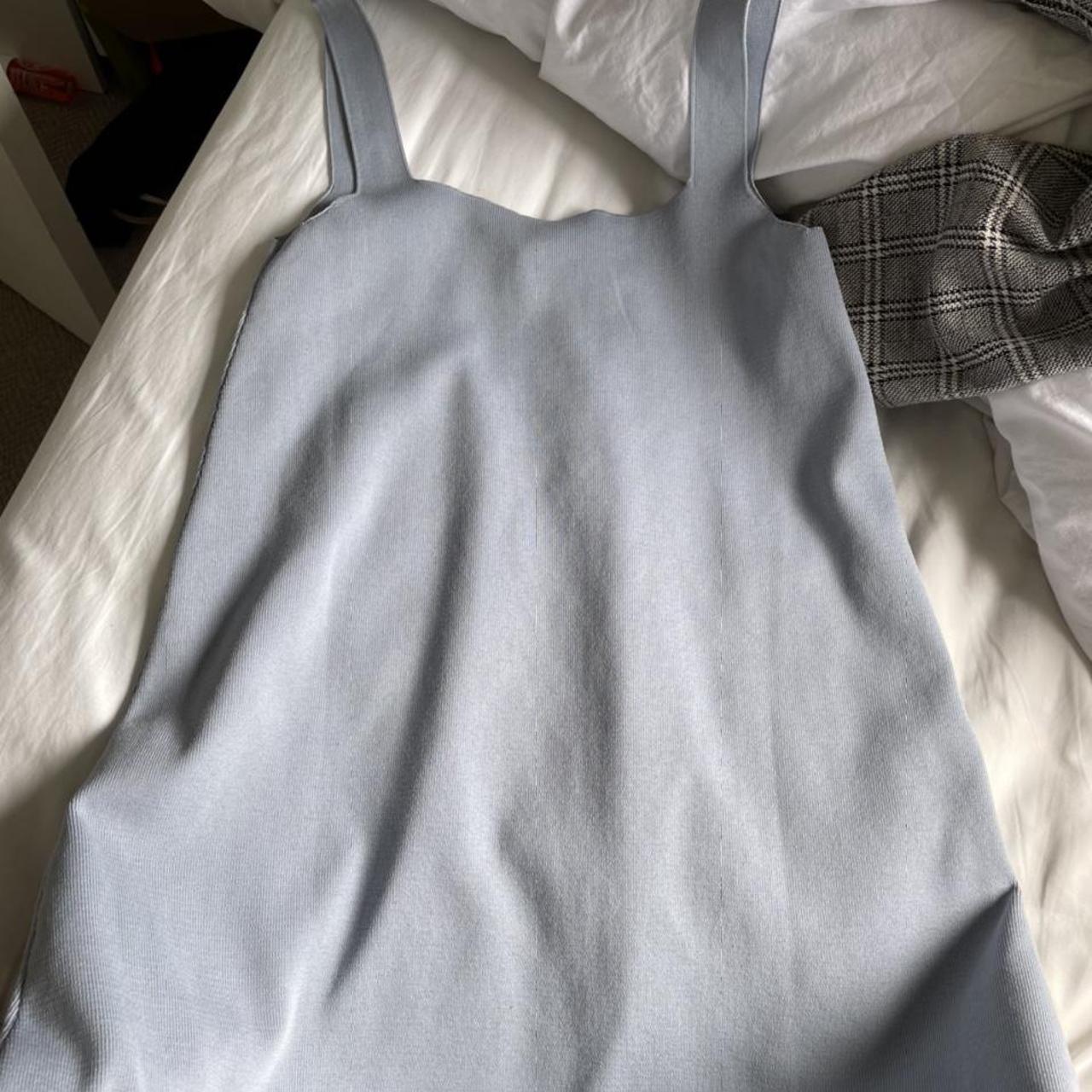 Baby blue Zara cable knit mini dress Brand new With... Depop