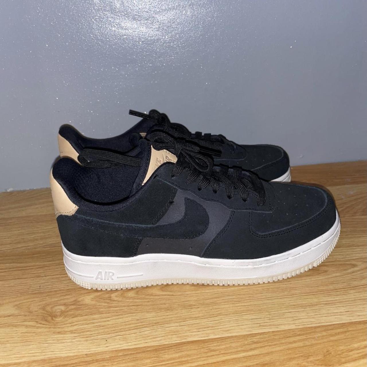 Nike women’s Air Force 1 ‘07 Premium Black/Summit... - Depop