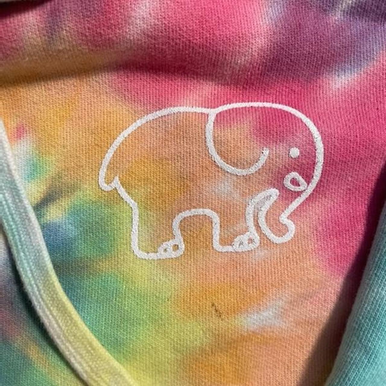 Ivory Ella tiedye hoodie Size L Condition Barley... Depop