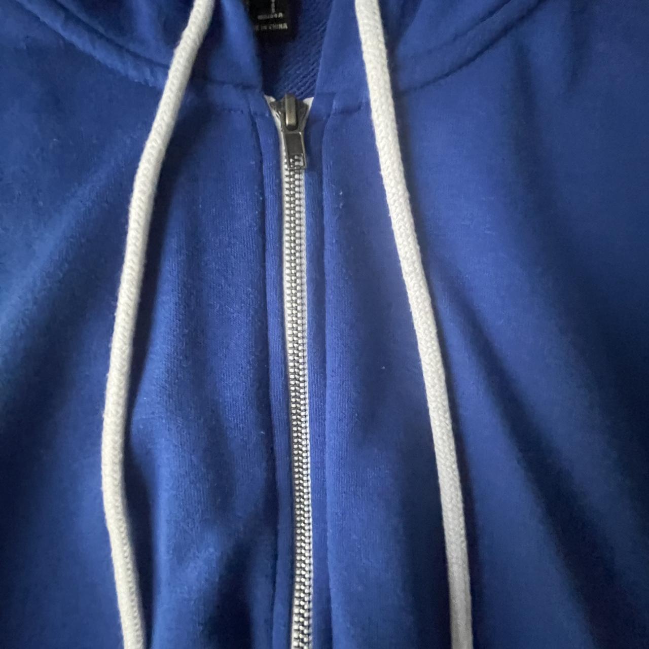 ୨୧ blue zip up hoodie ♡ *:･ﾟ *:･ﾟ perfect... - Depop