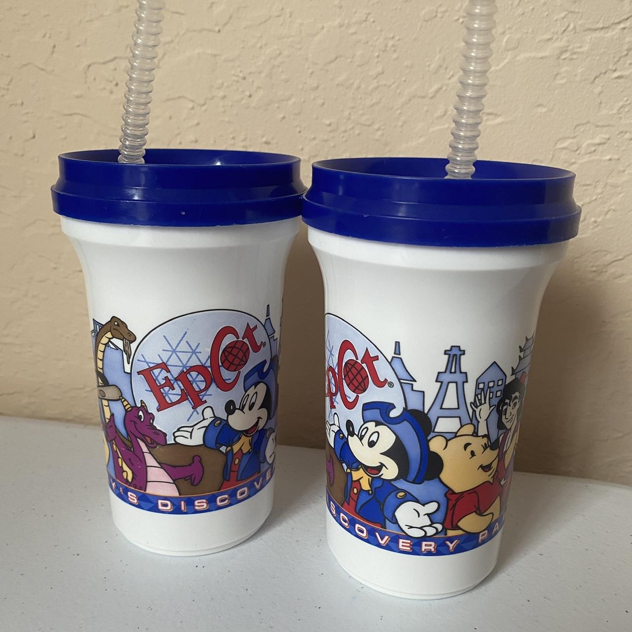 2 Walt Disney World Plastic Souvenir Cups