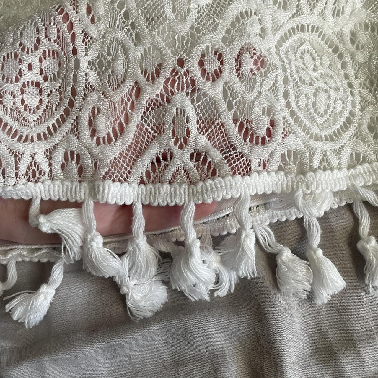 Dillard’s high neck white dress. • size xs fits... Depop