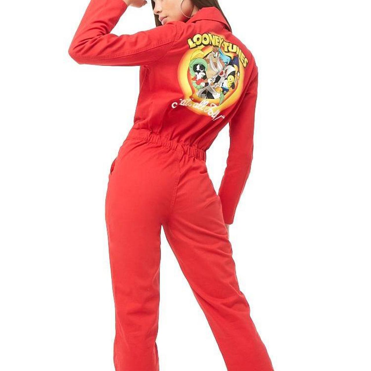 Women's Looney Tunes Graphic Utility Jumpsuit ,... Depop