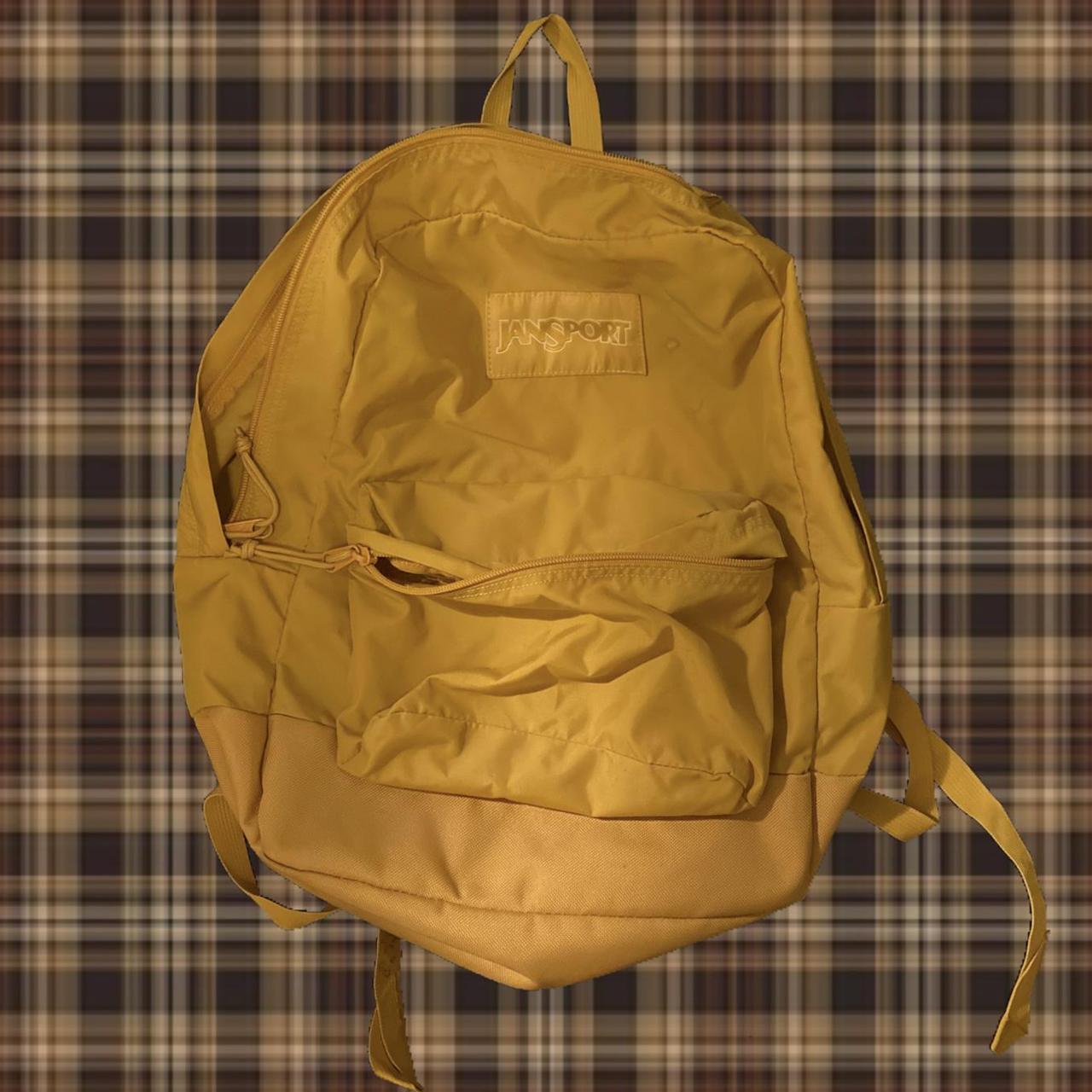 jansport mustard backpack