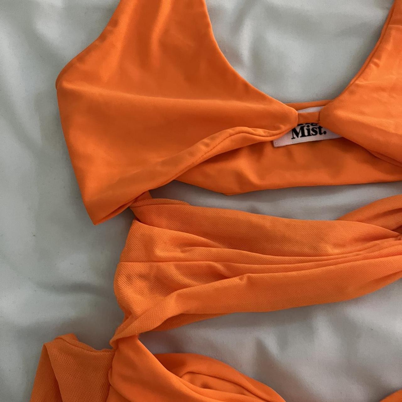 Tiger Mist Bodycon dress in Orange Worn Once Size... Depop