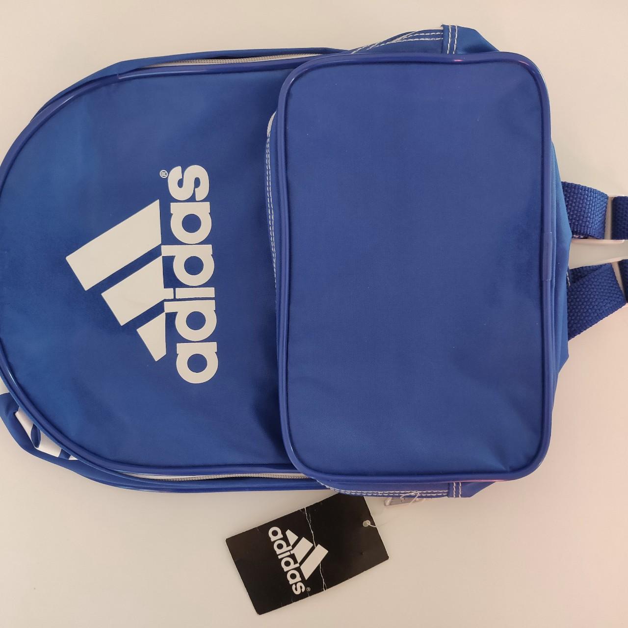 Adidas Mini Backpack Royal Blue Front Zip Pocket,... Depop