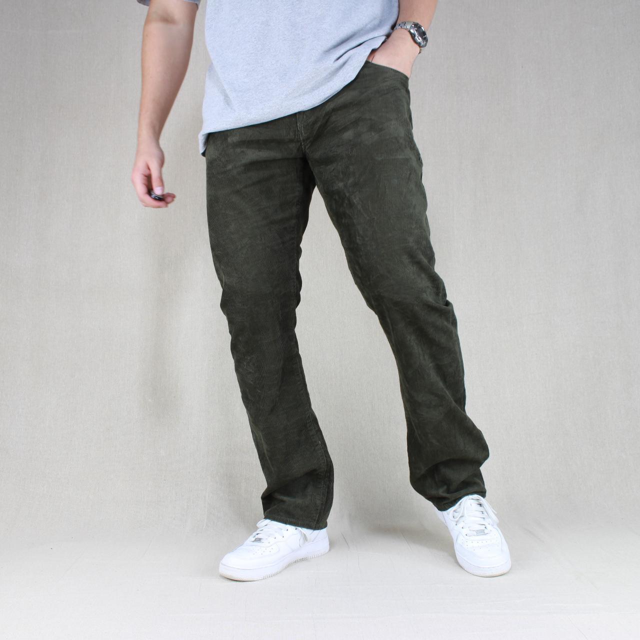 GAP corduroy trousers cord pants Colour green/... Depop