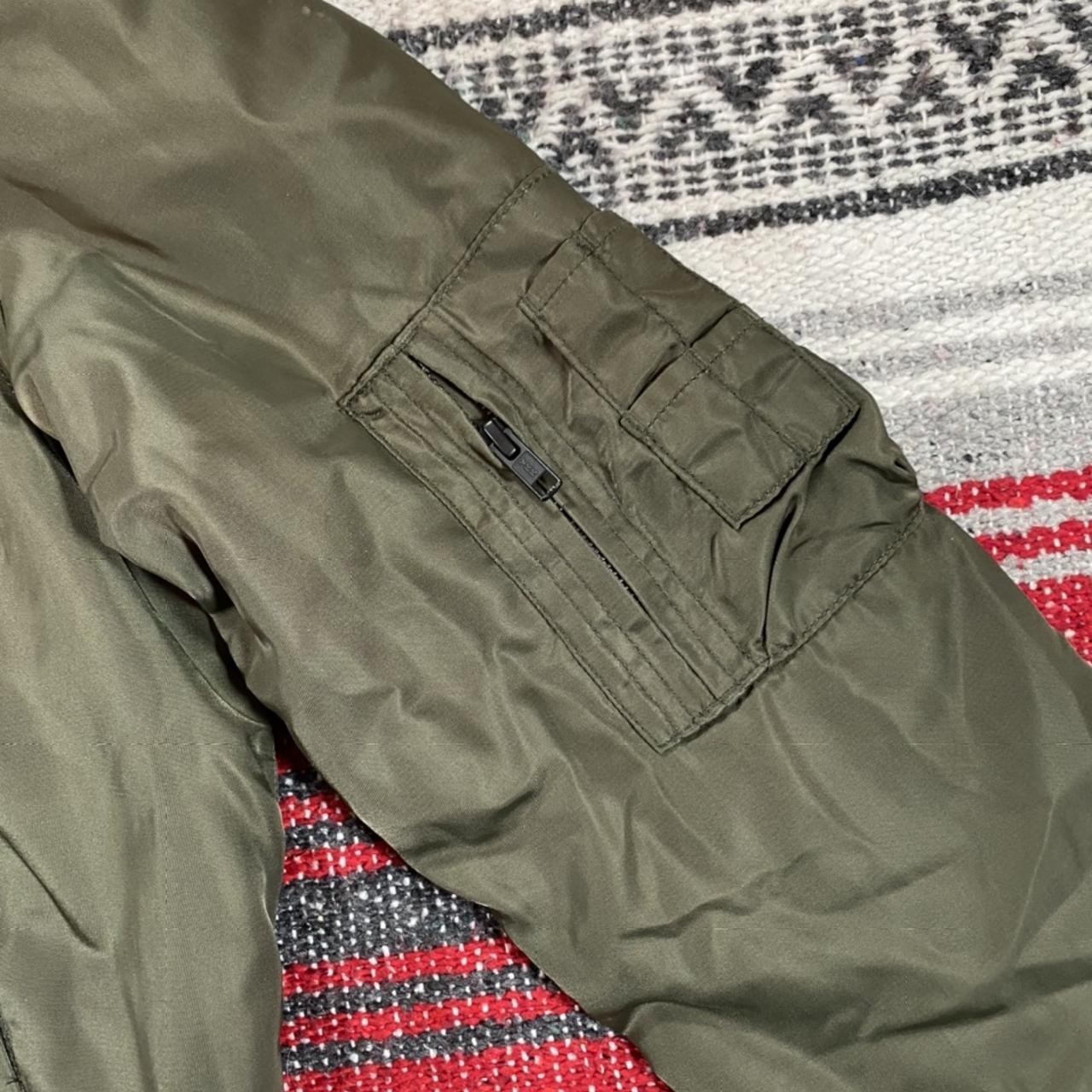 Obey Bomber Flight Jacket Retro Vintage Style Army... - Depop