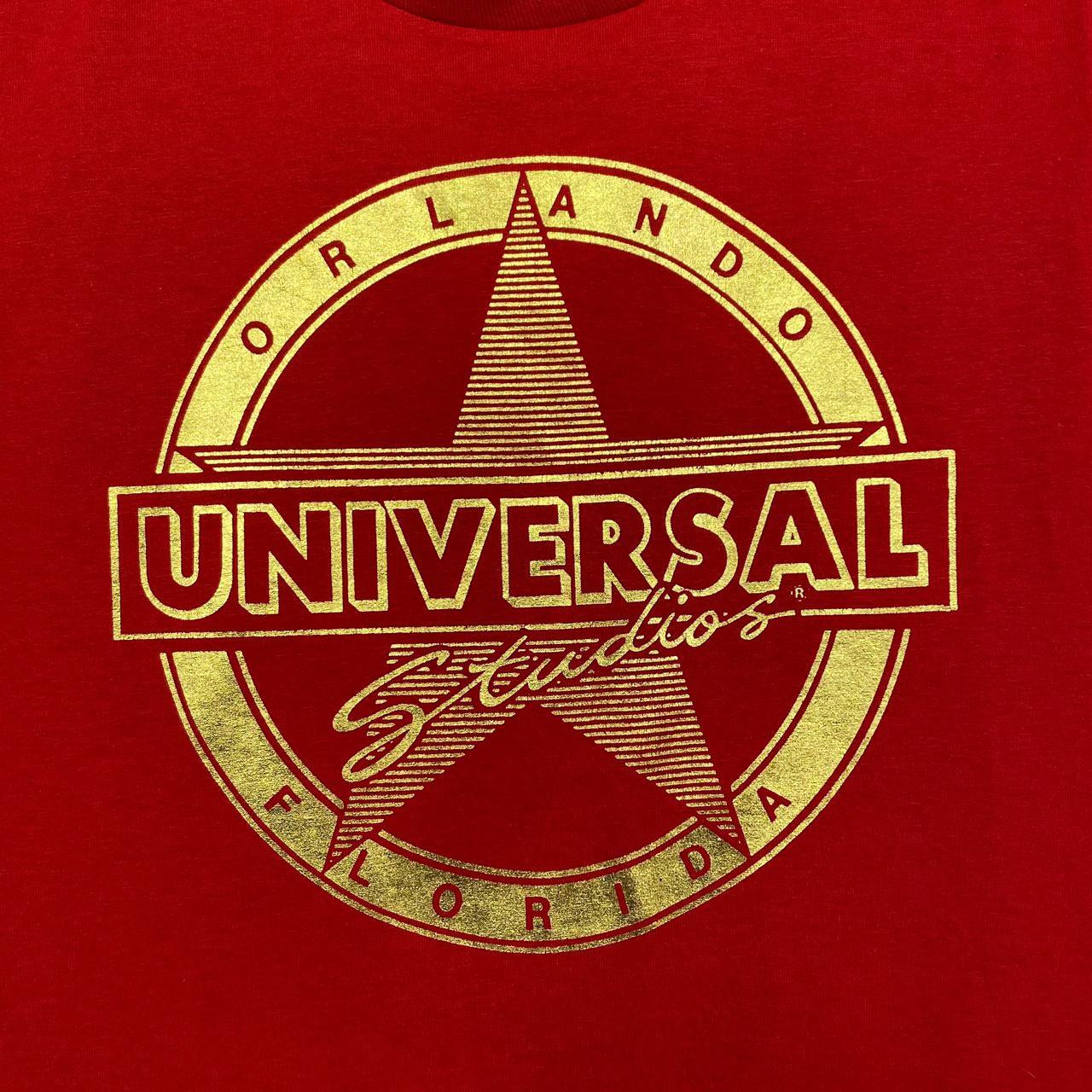 Screen Stars Men's Red and Gold T-shirt (2)